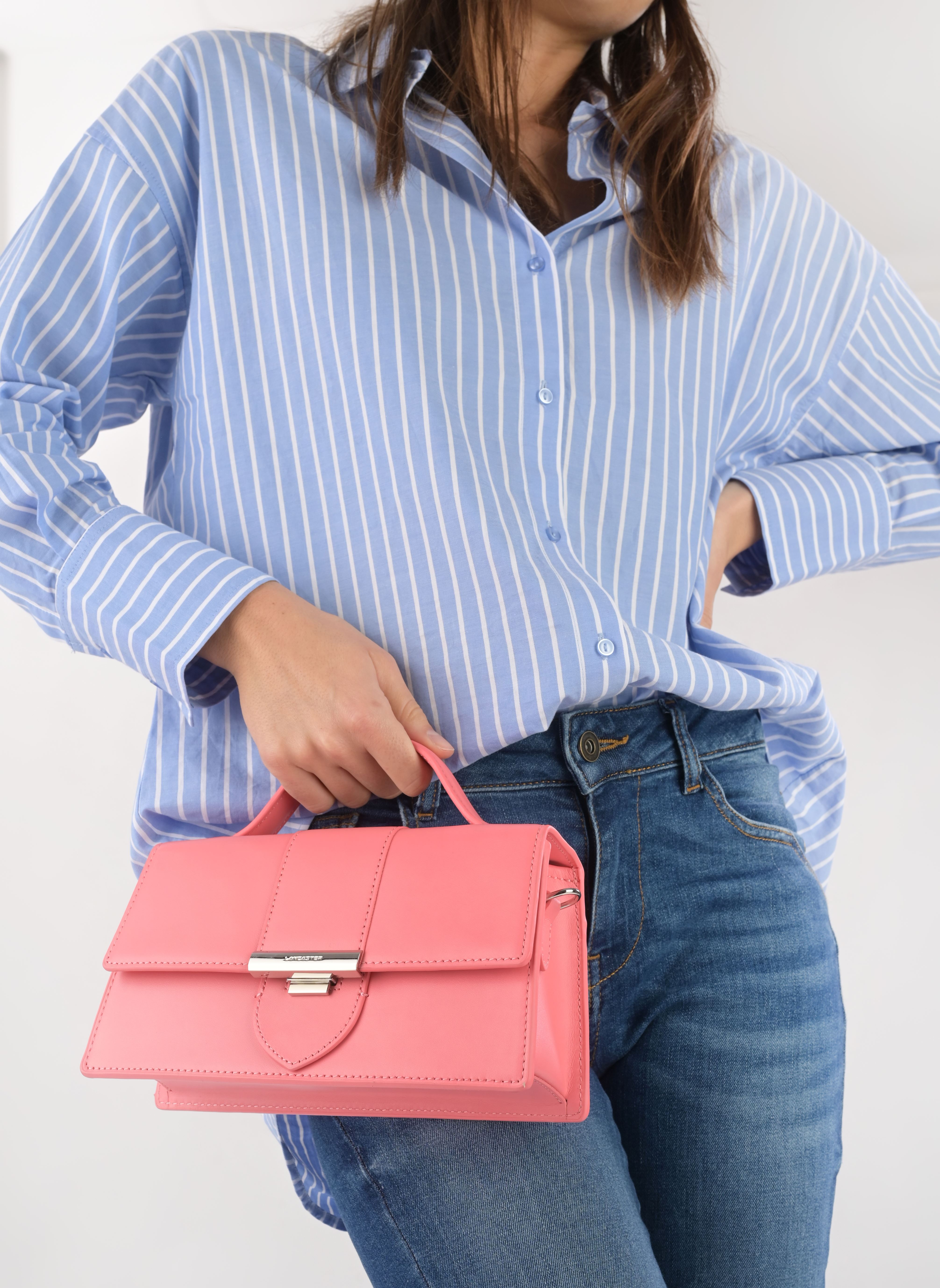 Handtaschen Sac baguette A rabat avec fermoir Paris damen rosa Lancaster Handtaschen Sac baguette A rabat avec fermoir Paris damen rosa ROSE BONBON