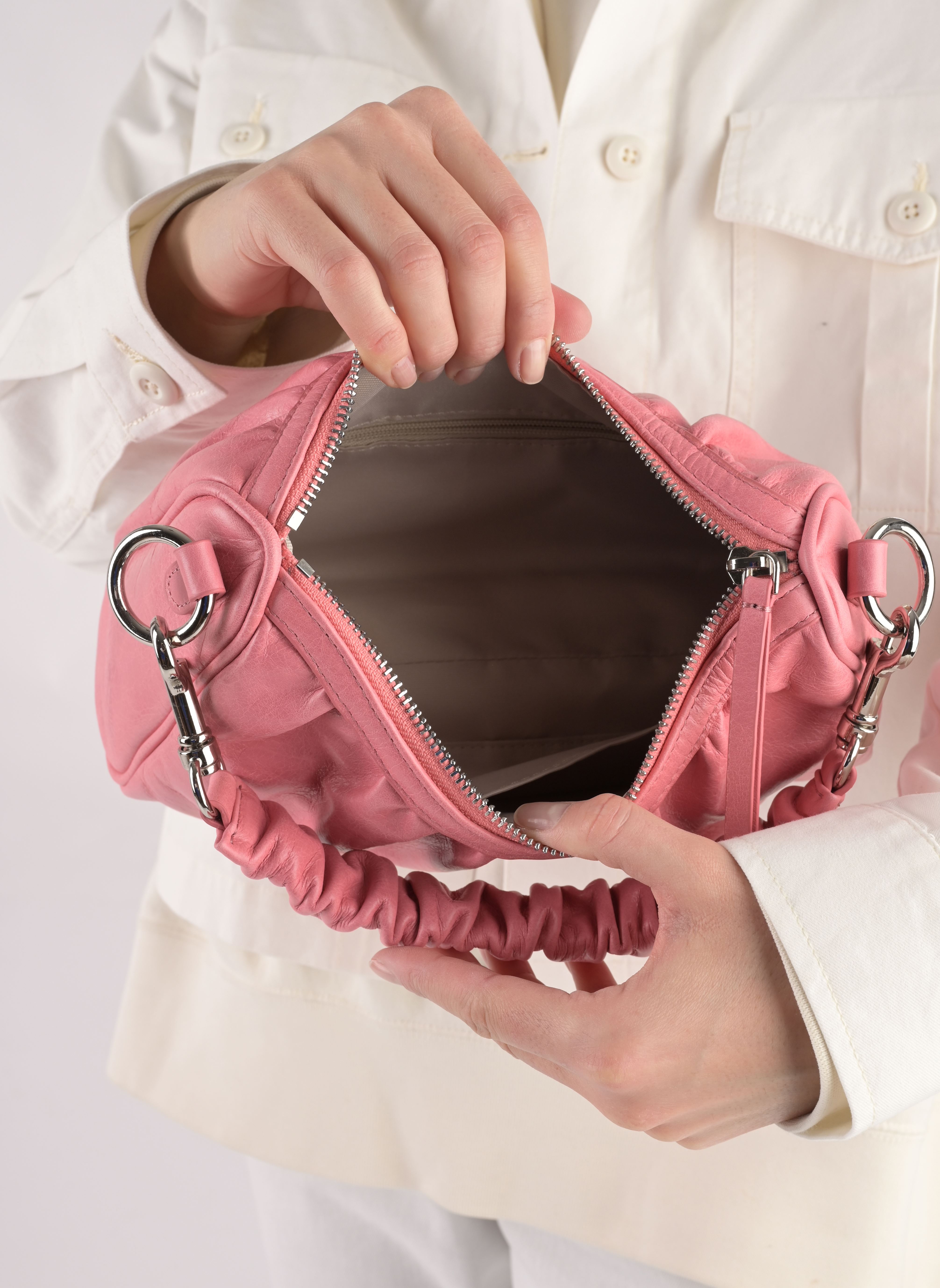 Sacs Sac baguette Zippé Rétro Chouchou femme rose Lancaster Sacs Sac baguette Zippé Rétro Chouchou femme rose ROSE