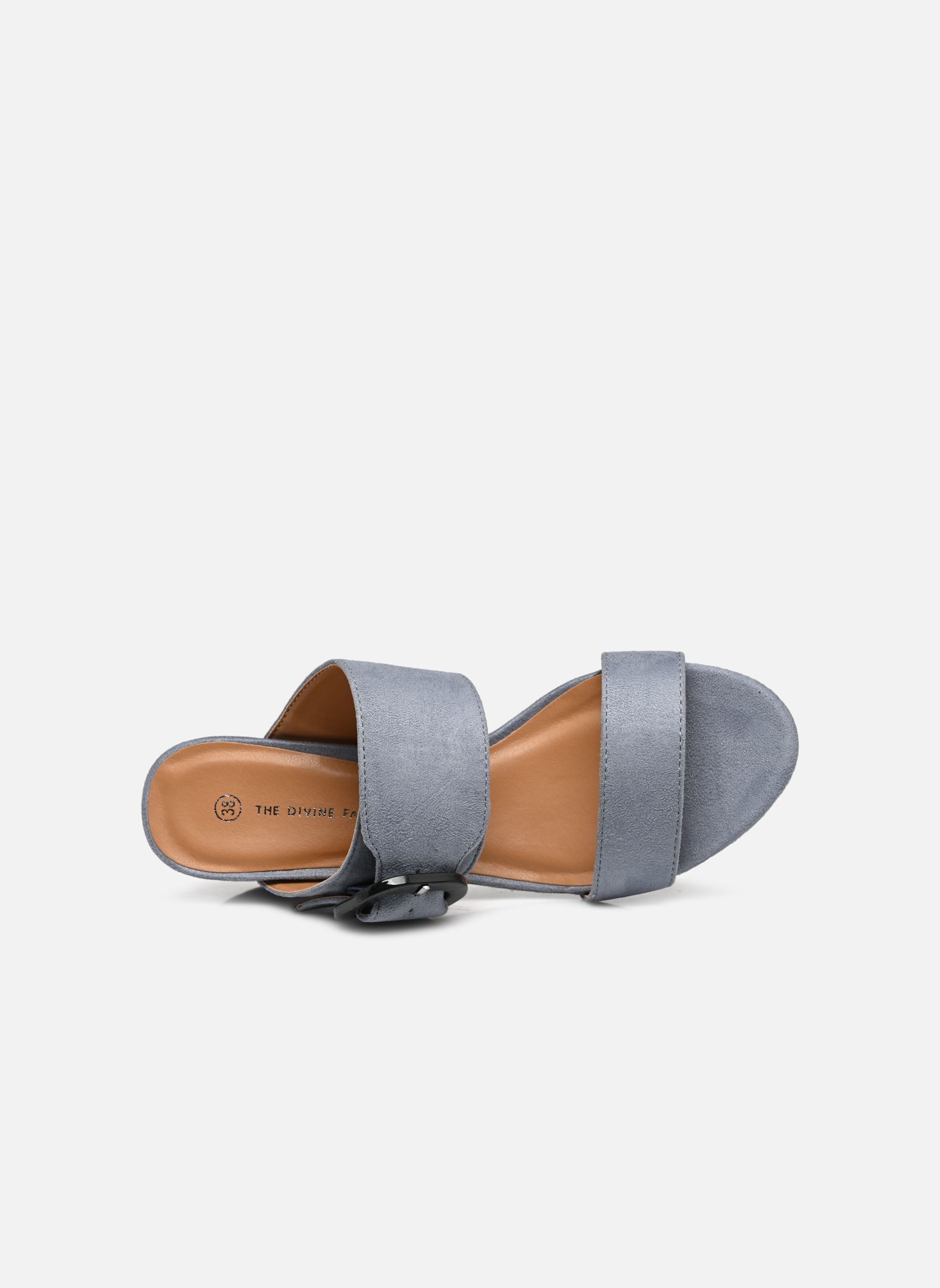 Pantoletten QL4822_BLEU damen blau Divine Factory Pantoletten QL4822_BLEU damen blau Bleu