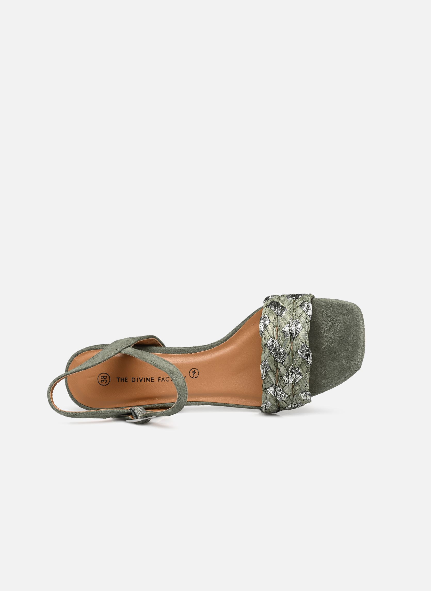 Sandalen QL4823_VERT D'EAU dames groen Divine Factory Sandalen QL4823_VERT D'EAU dames groen Vert d'eau