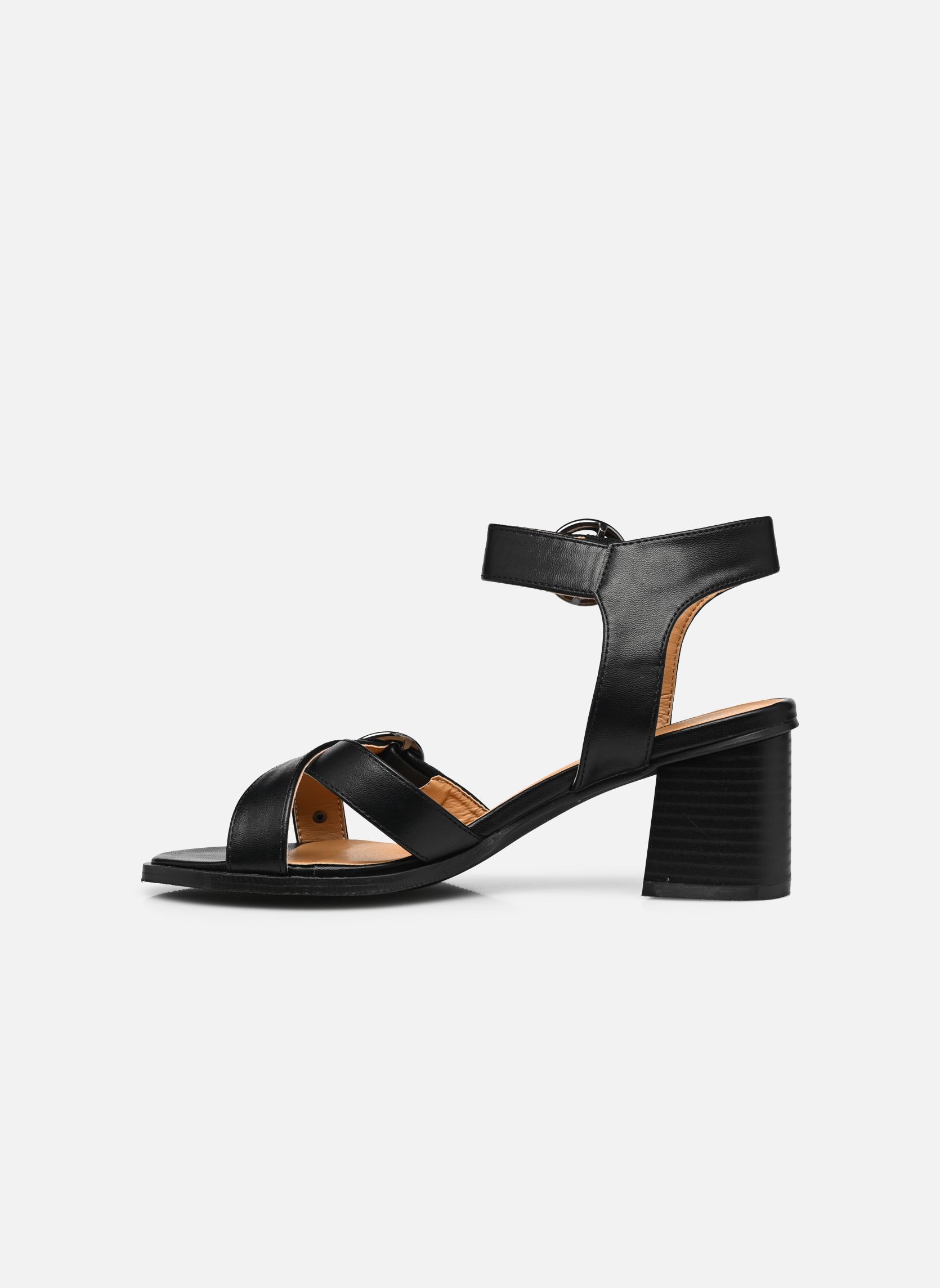 Sandalen QL4824_NOIR damen schwarz Divine Factory Sandalen QL4824_NOIR damen schwarz Noir