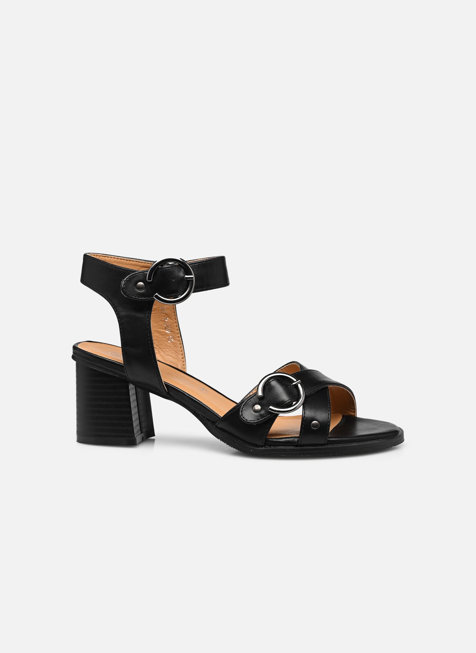 Sandalen QL4824_NOIR damen schwarz Divine Factory Sandalen QL4824_NOIR damen schwarz Noir