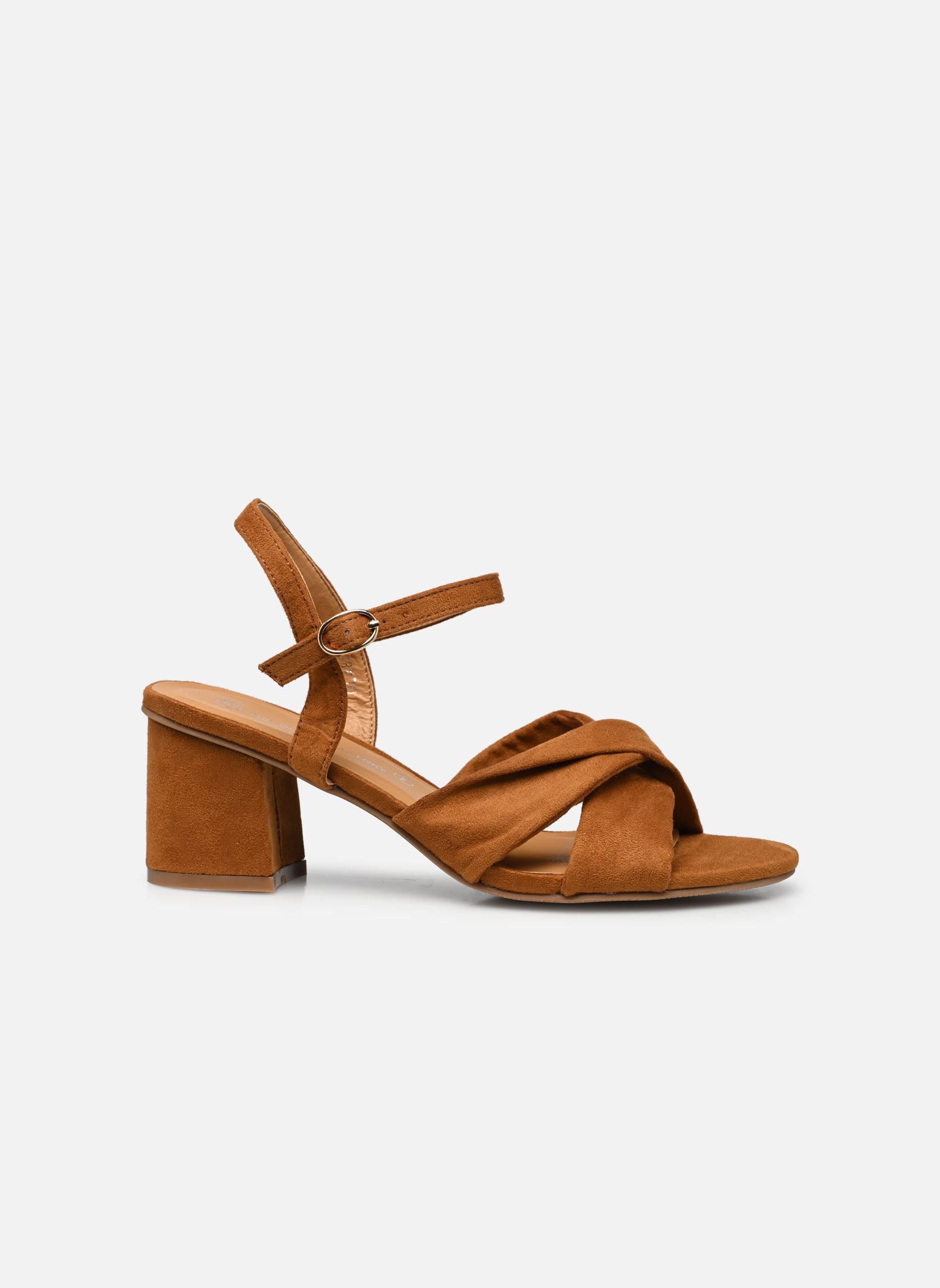 Sandalen QL4825_CAMEL damen braun Divine Factory Sandalen QL4825_CAMEL damen braun Camel