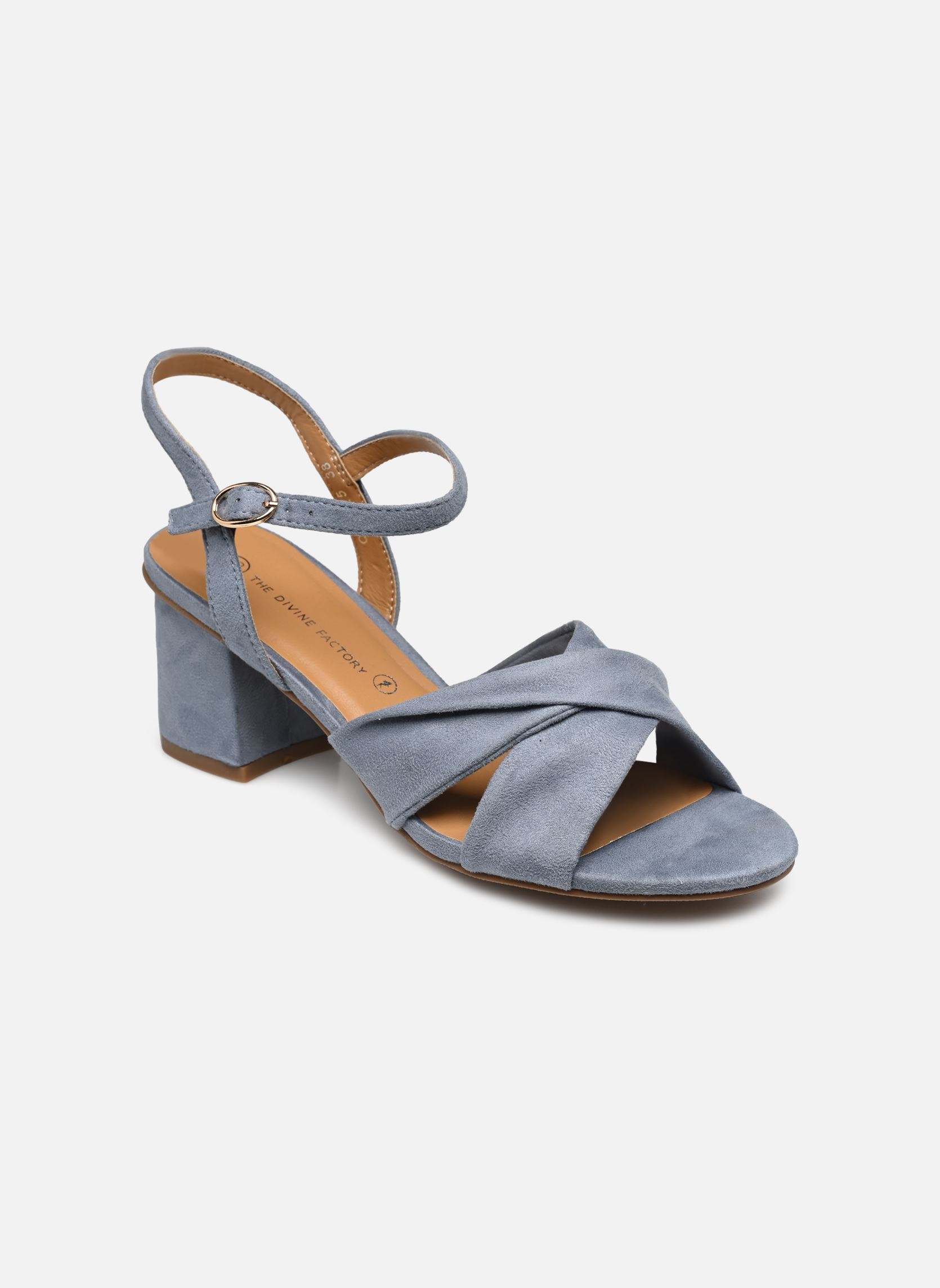 Sandalen QL4825_BLEU damen blau Divine Factory Sandalen QL4825_BLEU damen blau Bleu