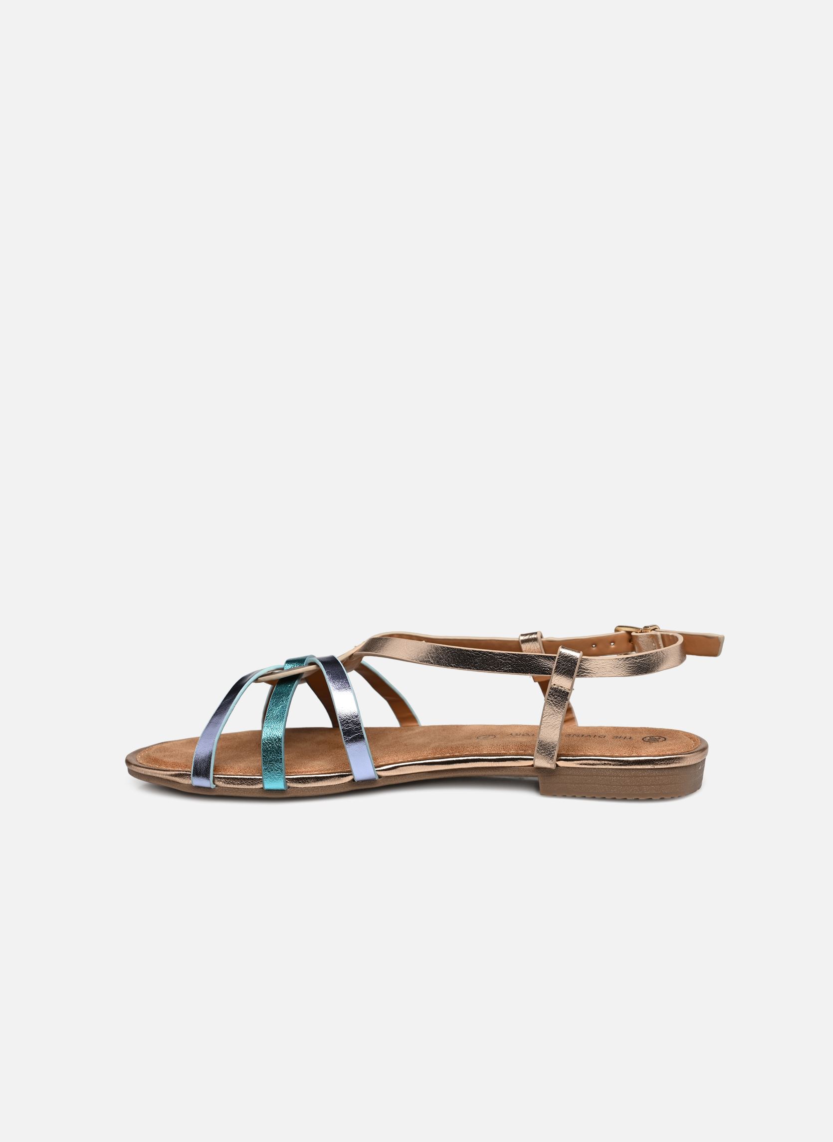 Sandalen FJ4862_CHAMPAGNE damen mehrfarbig Divine Factory Sandalen FJ4862_CHAMPAGNE damen mehrfarbig Champagne