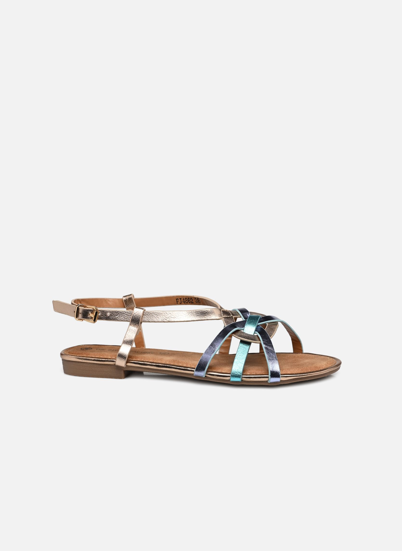 Sandalen FJ4862_CHAMPAGNE damen mehrfarbig Divine Factory Sandalen FJ4862_CHAMPAGNE damen mehrfarbig Champagne