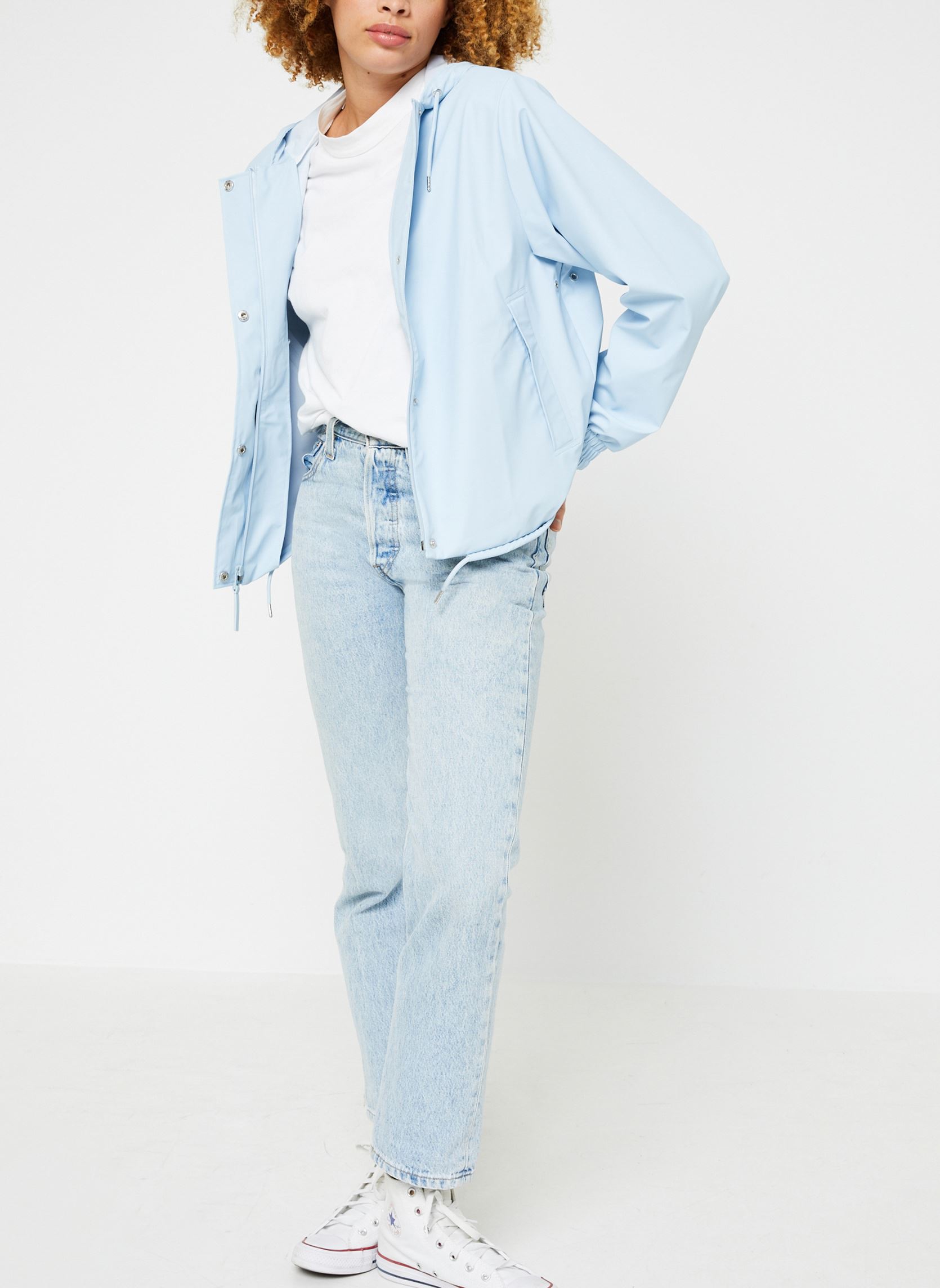 Regenjassen String W Jacket W3 dames blauw Rains Regenjassen String W Jacket W3 dames blauw SKY