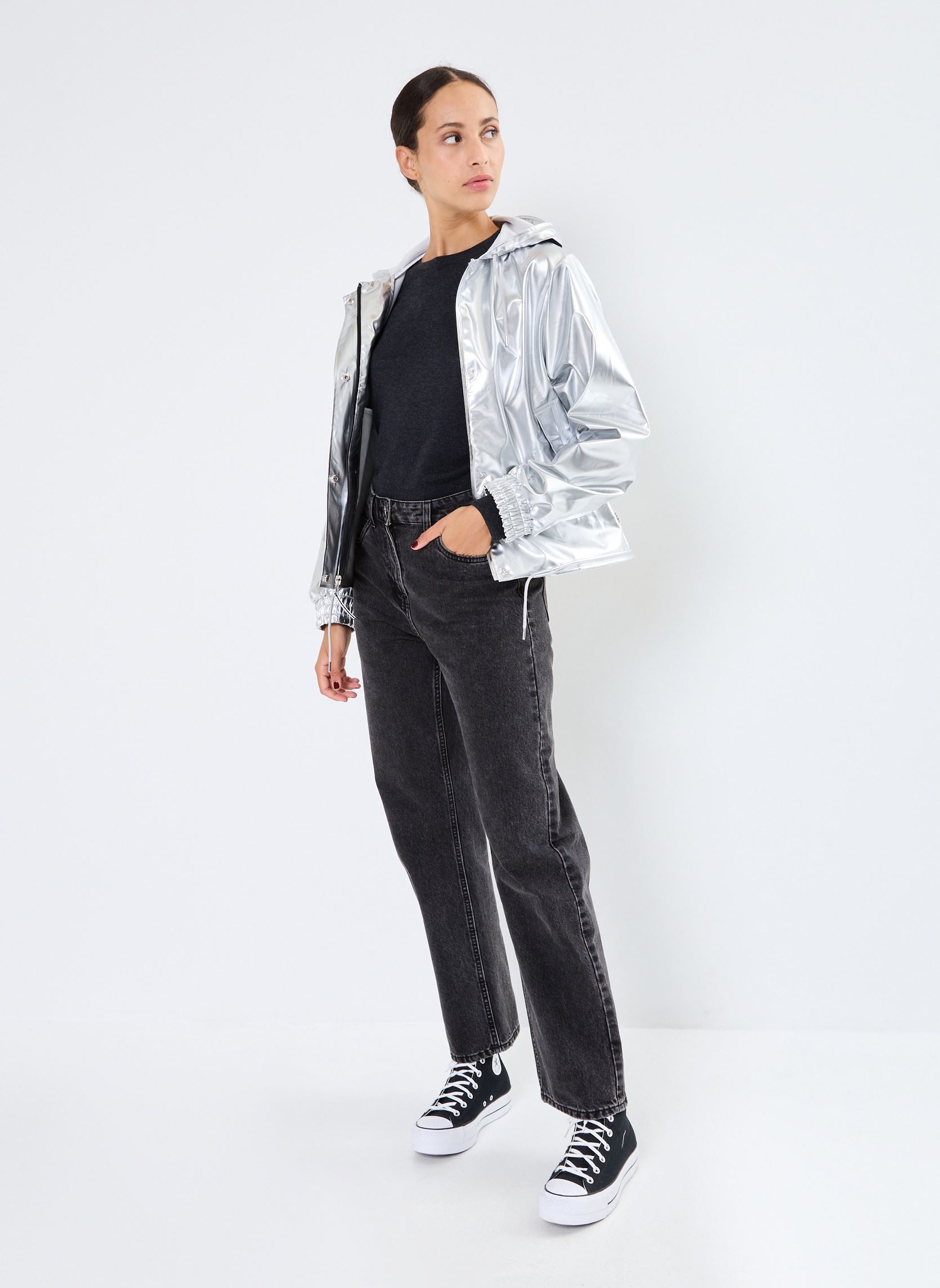 Regenjacken String W Jacket W3 damen silber Rains Regenjacken String W Jacket W3 damen silber MIRROR