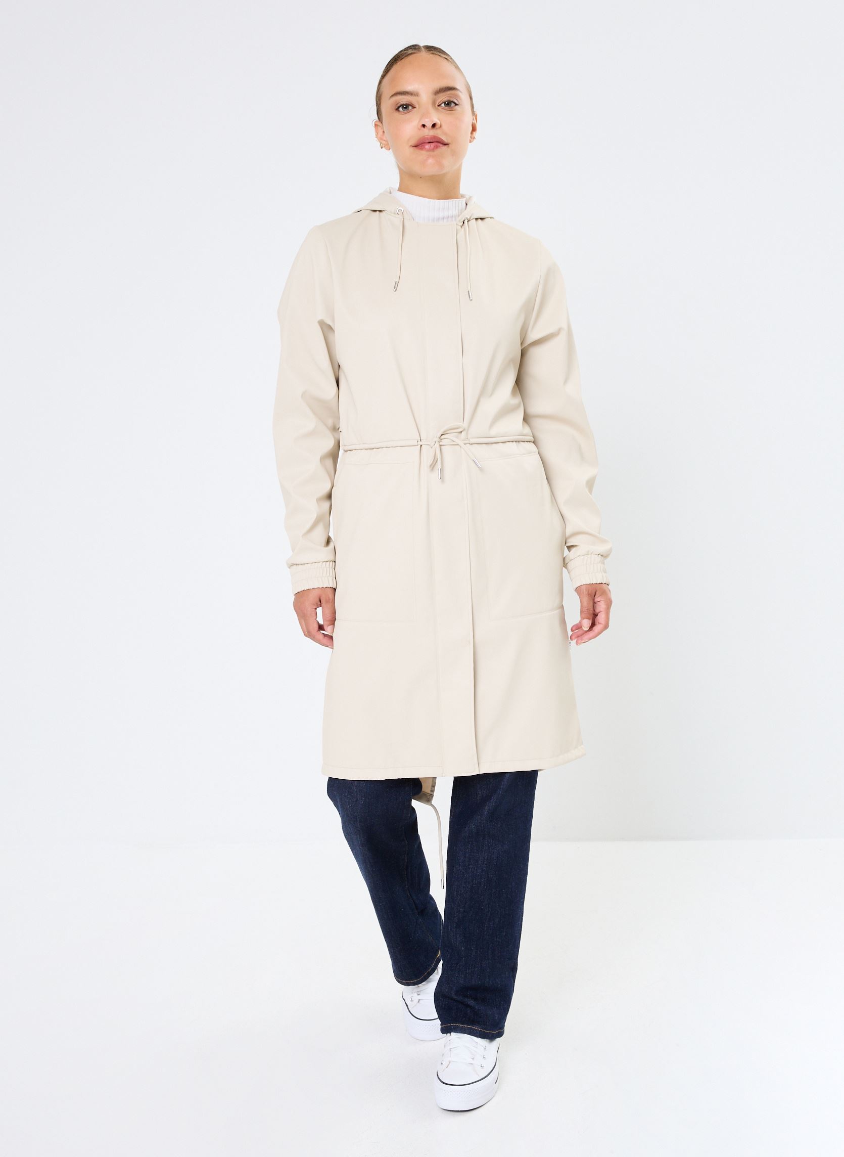 Regenjassen String W Jacket W3 dames beige Rains Regenjassen String W Jacket W3 dames beige DUNE GRAIN