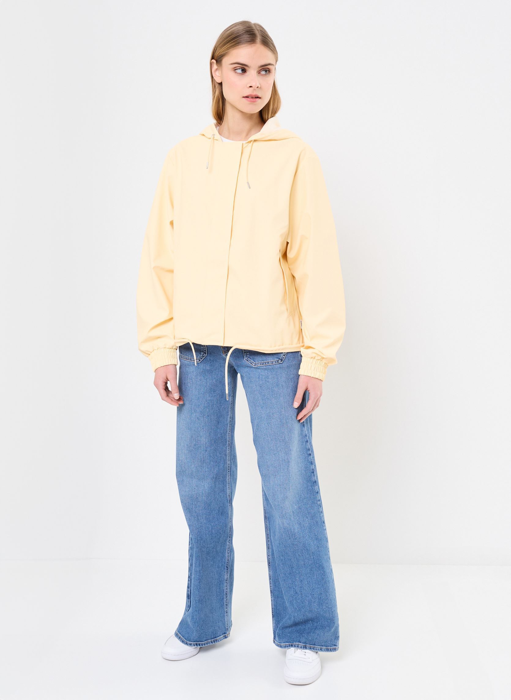 Regenjassen String W Jacket W3 dames wit Rains Regenjassen String W Jacket W3 dames wit GLEAM