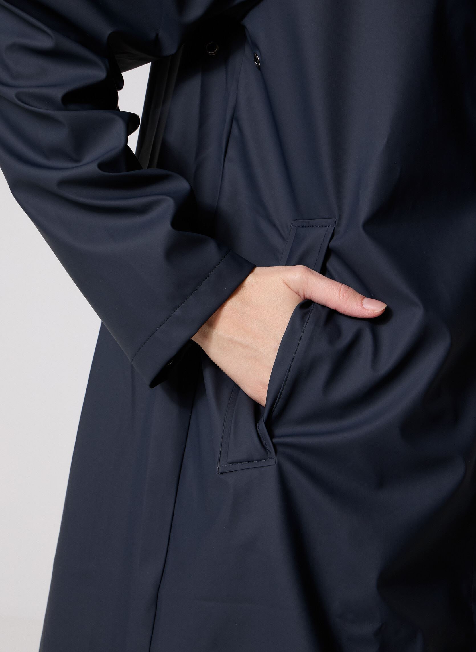 Regenjassen A-Line W Jacket W3 dames blauw Rains Regenjassen A-Line W Jacket W3 dames blauw NAVY