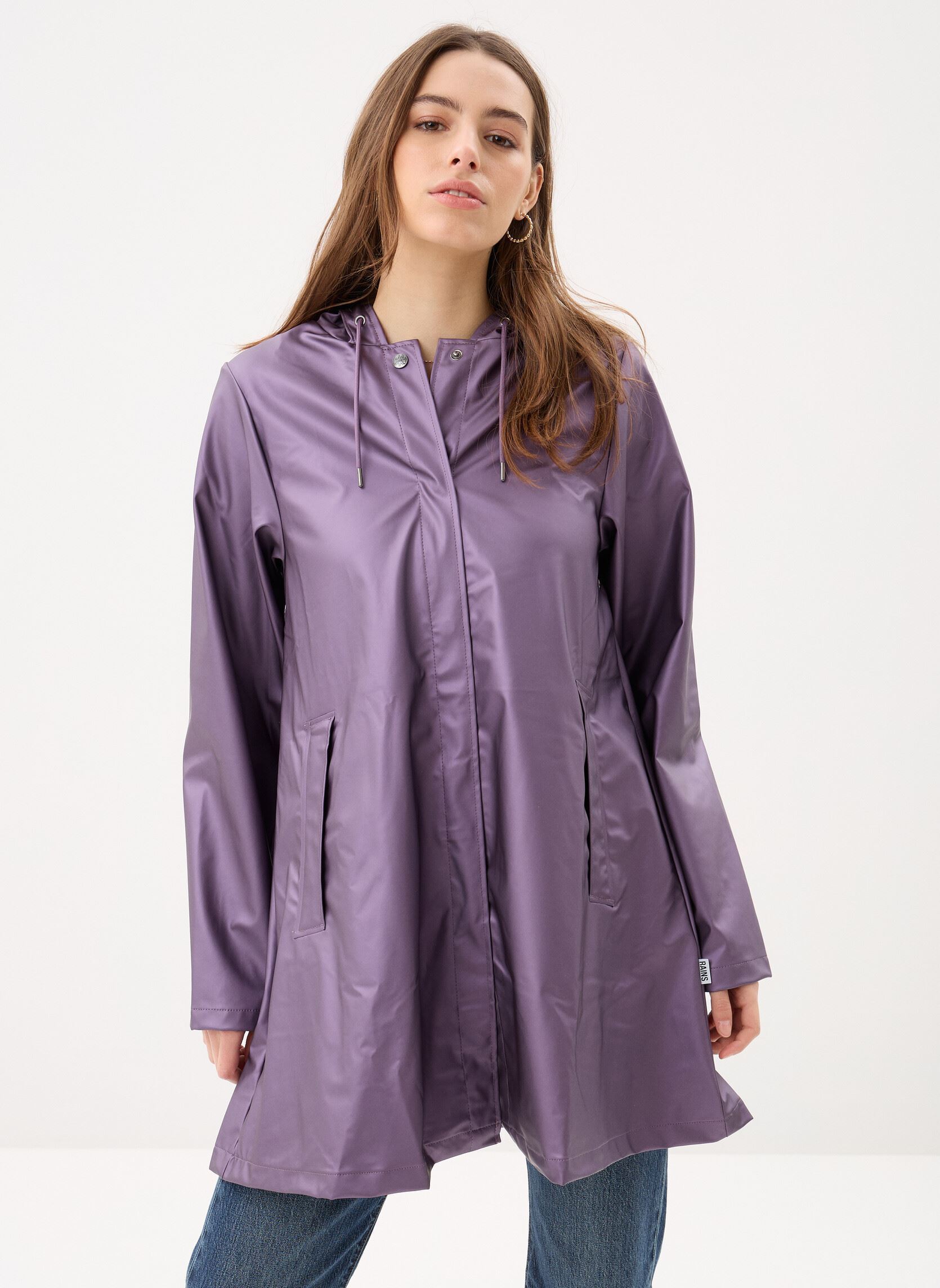 Regenjassen A-Line W Jacket W3 dames paars Rains Regenjassen A-Line W Jacket W3 dames paars BODY