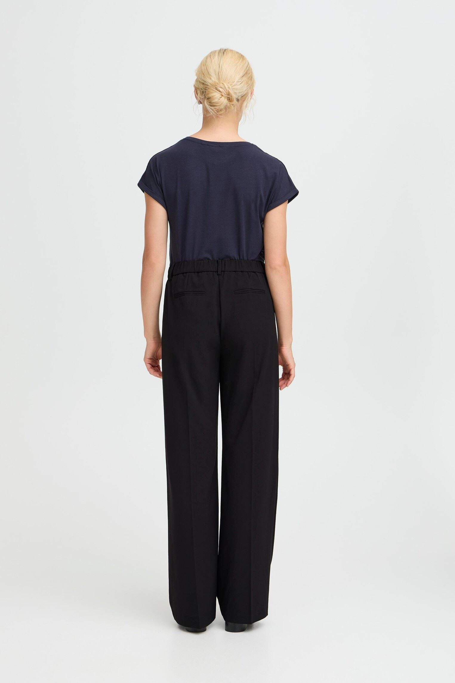 Pantalons droit Bydanta Wide Leg Pants 2 femme noir B-Young Pantalons droit Bydanta Wide Leg Pants 2 femme noir BLACK