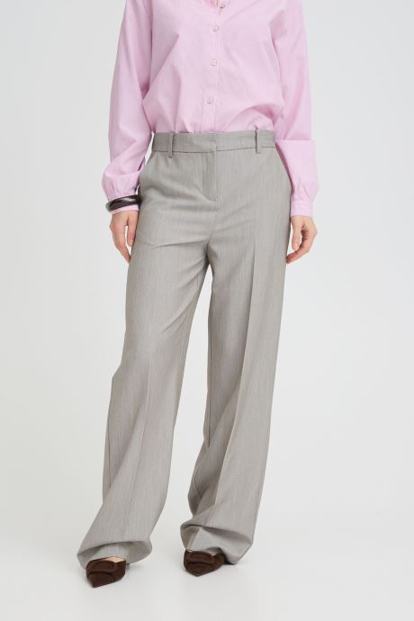 B-Young Rechte broeken Bydanta Wide Leg Pants 2 dames groen