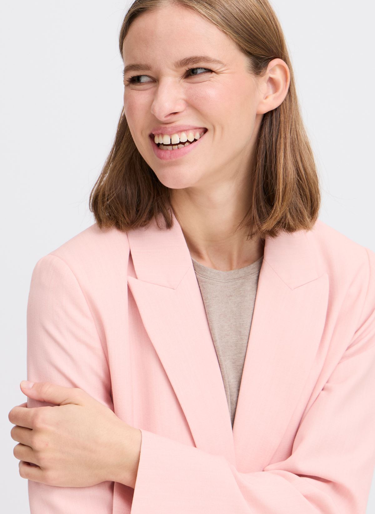 Jacketts / Sakkos Bydanta Blazer Y damen rosa B-Young Jacketts / Sakkos Bydanta Blazer Y damen rosa Roseate Spoonbill Melange