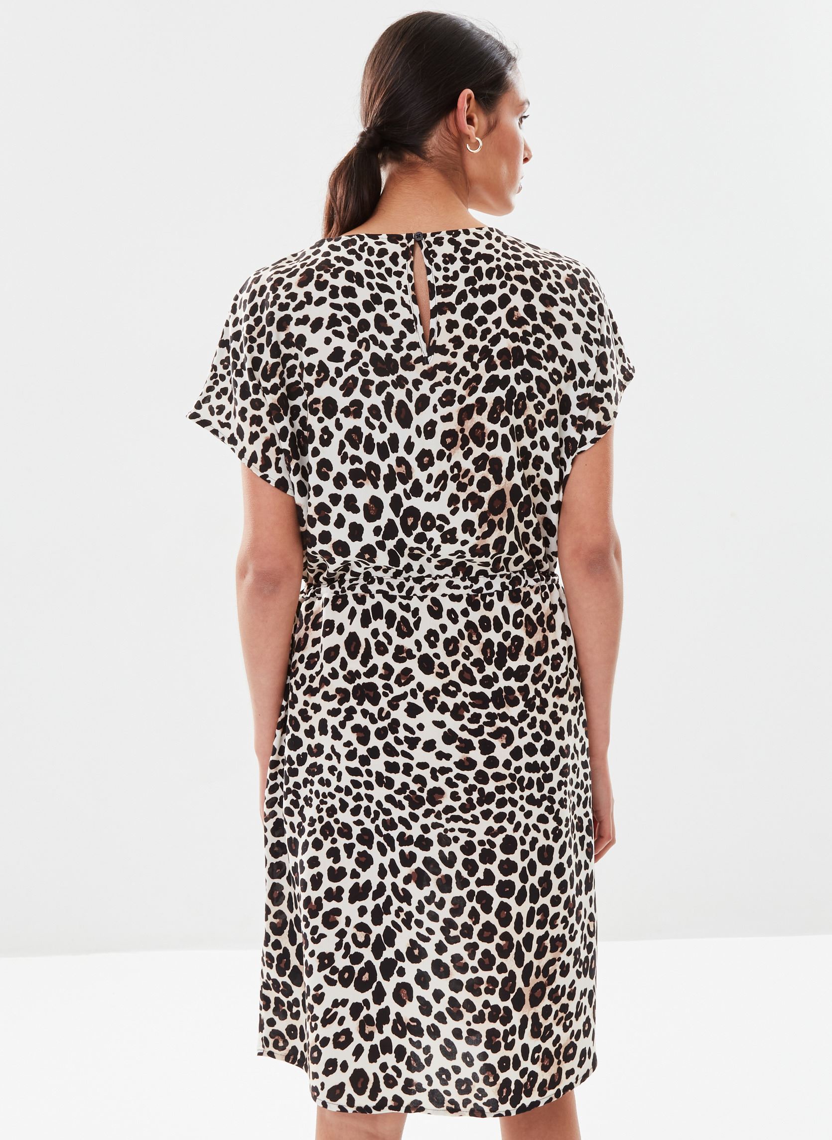Robes Bymmjoella Oneck Dress 2 femme noir B-Young Robes Bymmjoella Oneck Dress 2 femme noir BLACK LEO MIX