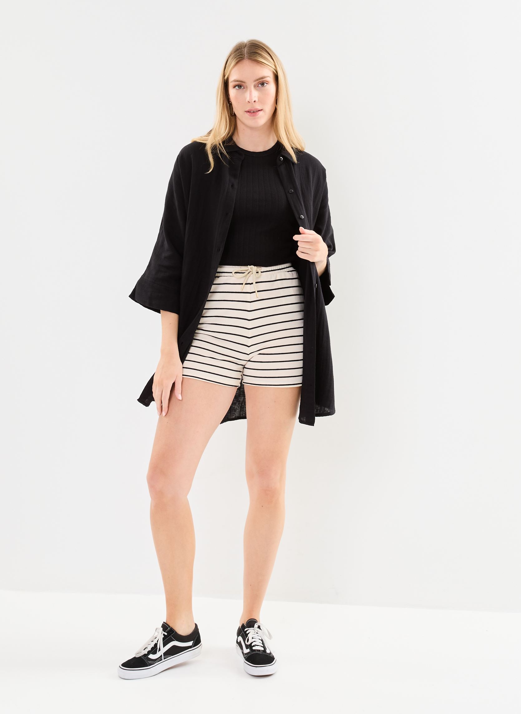 Chemises Iafoxa Beach Sh femme noir Ichi Chemises Iafoxa Beach Sh femme noir Black