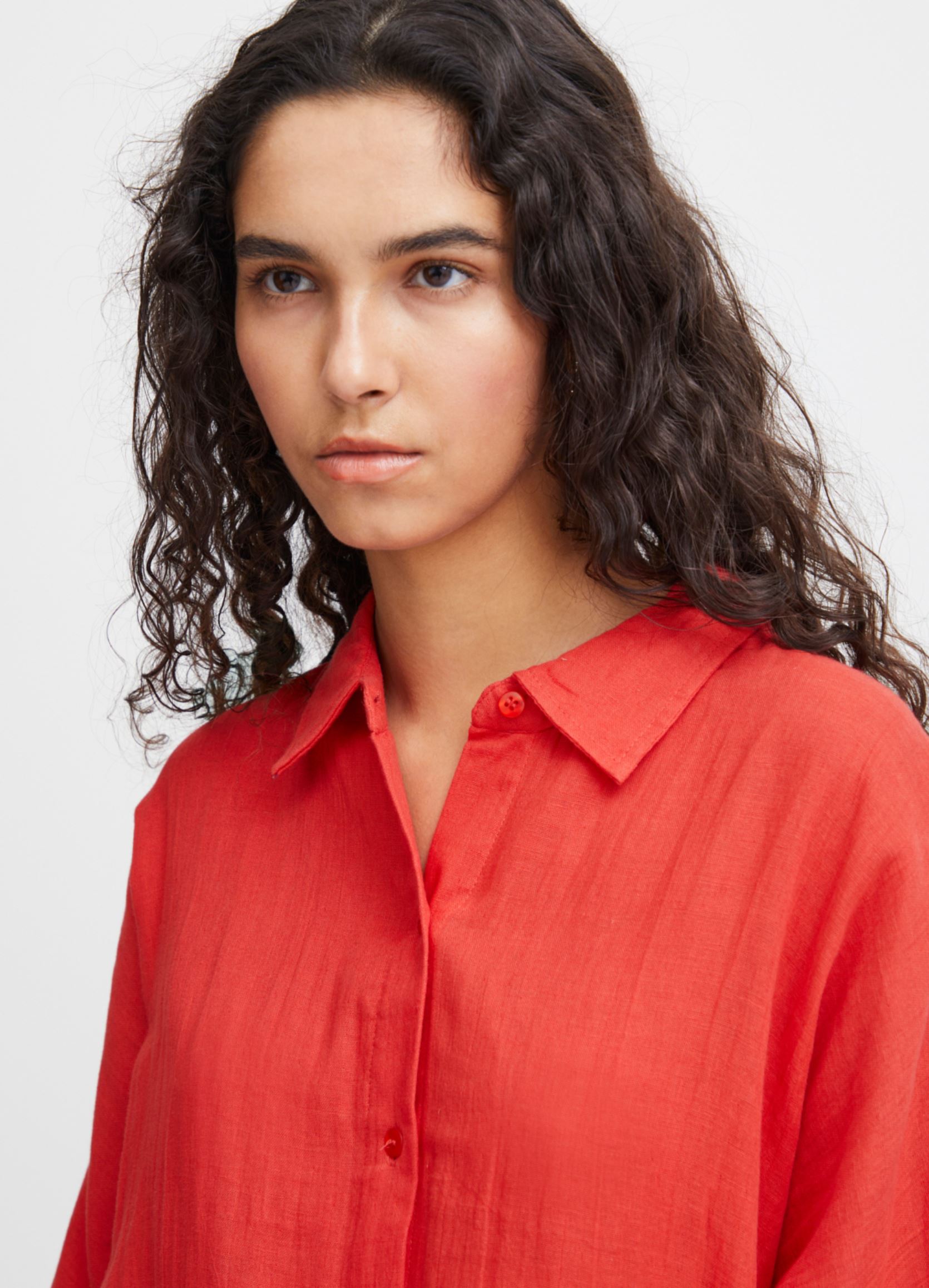 Chemises Iafoxa Beach Sh femme orange Ichi Chemises Iafoxa Beach Sh femme orange Grenadine