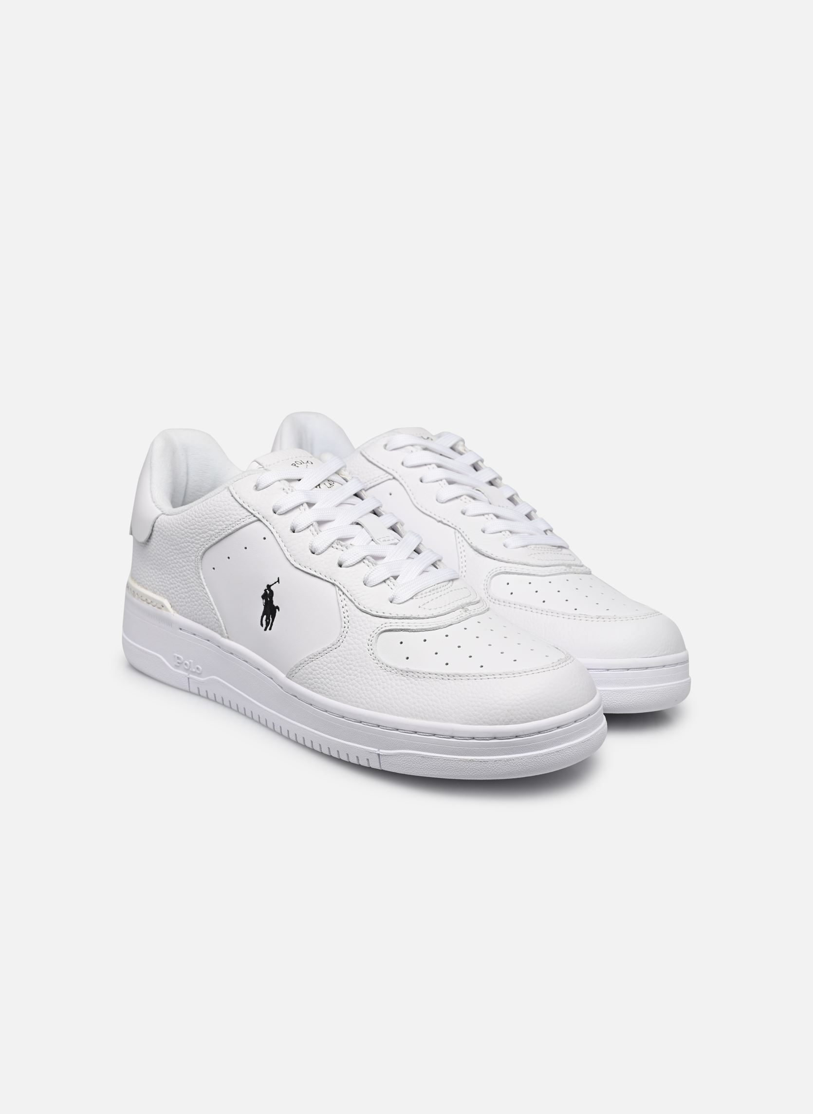 Lage sneakers MASTERS CRT heren wit Polo Ralph Lauren Lage sneakers MASTERS CRT heren wit WHITE/WHITE/BLACK PP