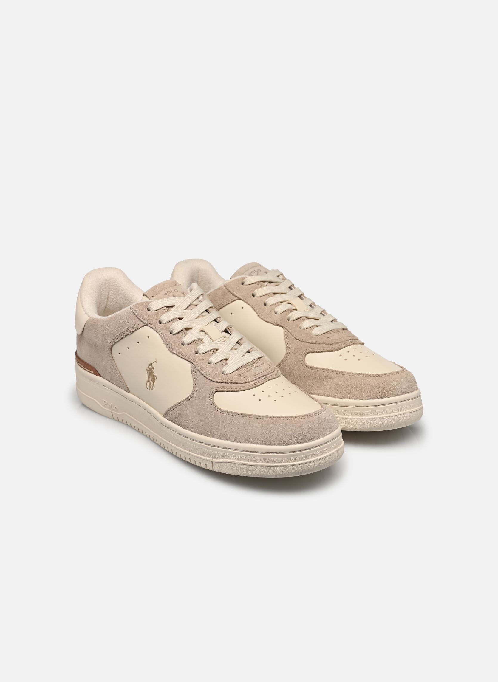 Baskets basses MASTERS CRT homme blanc Polo Ralph Lauren Baskets basses MASTERS CRT homme blanc MILKSHAKE/ECRU