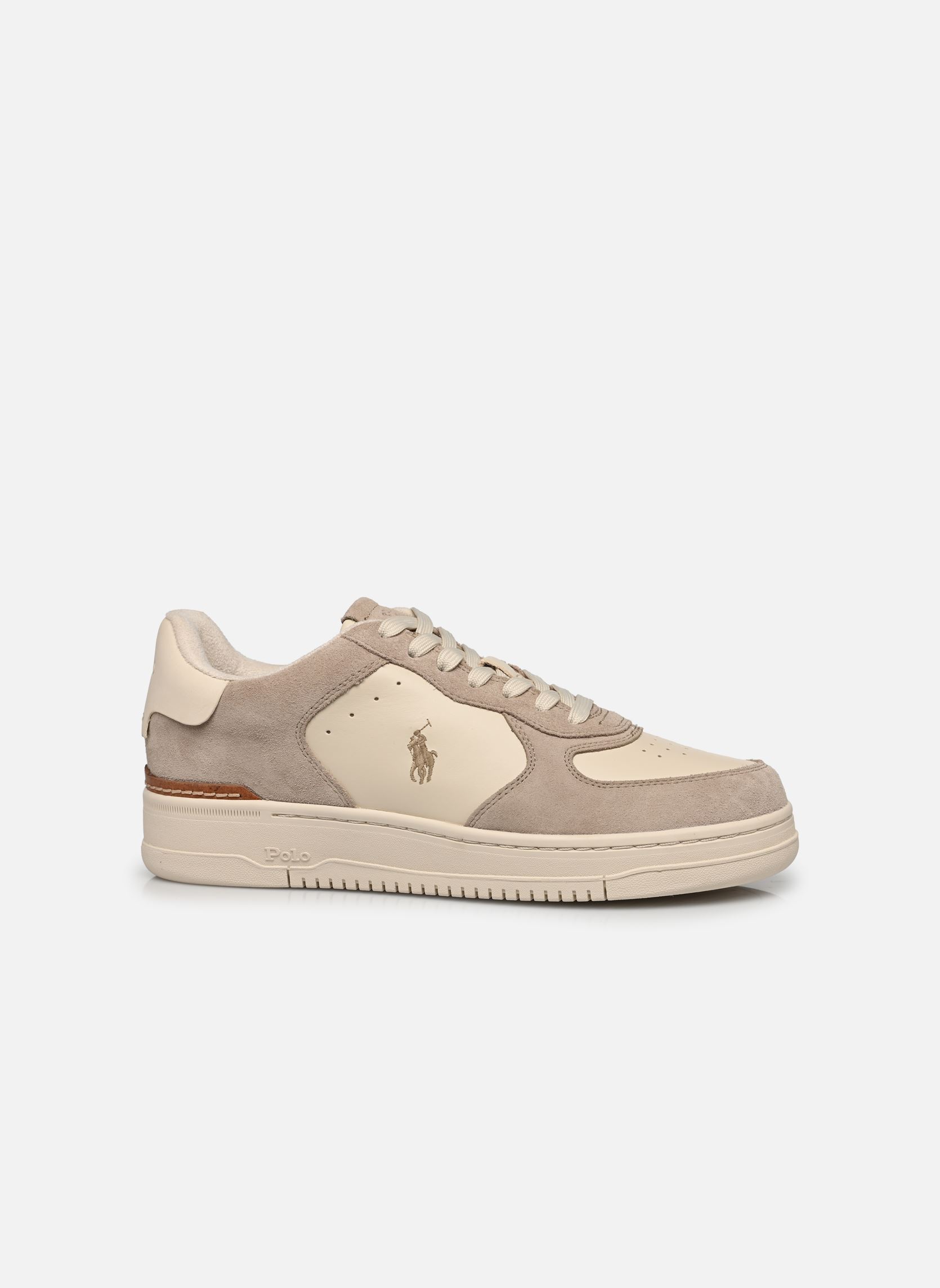 Baskets basses MASTERS CRT homme blanc Polo Ralph Lauren Baskets basses MASTERS CRT homme blanc MILKSHAKE/ECRU