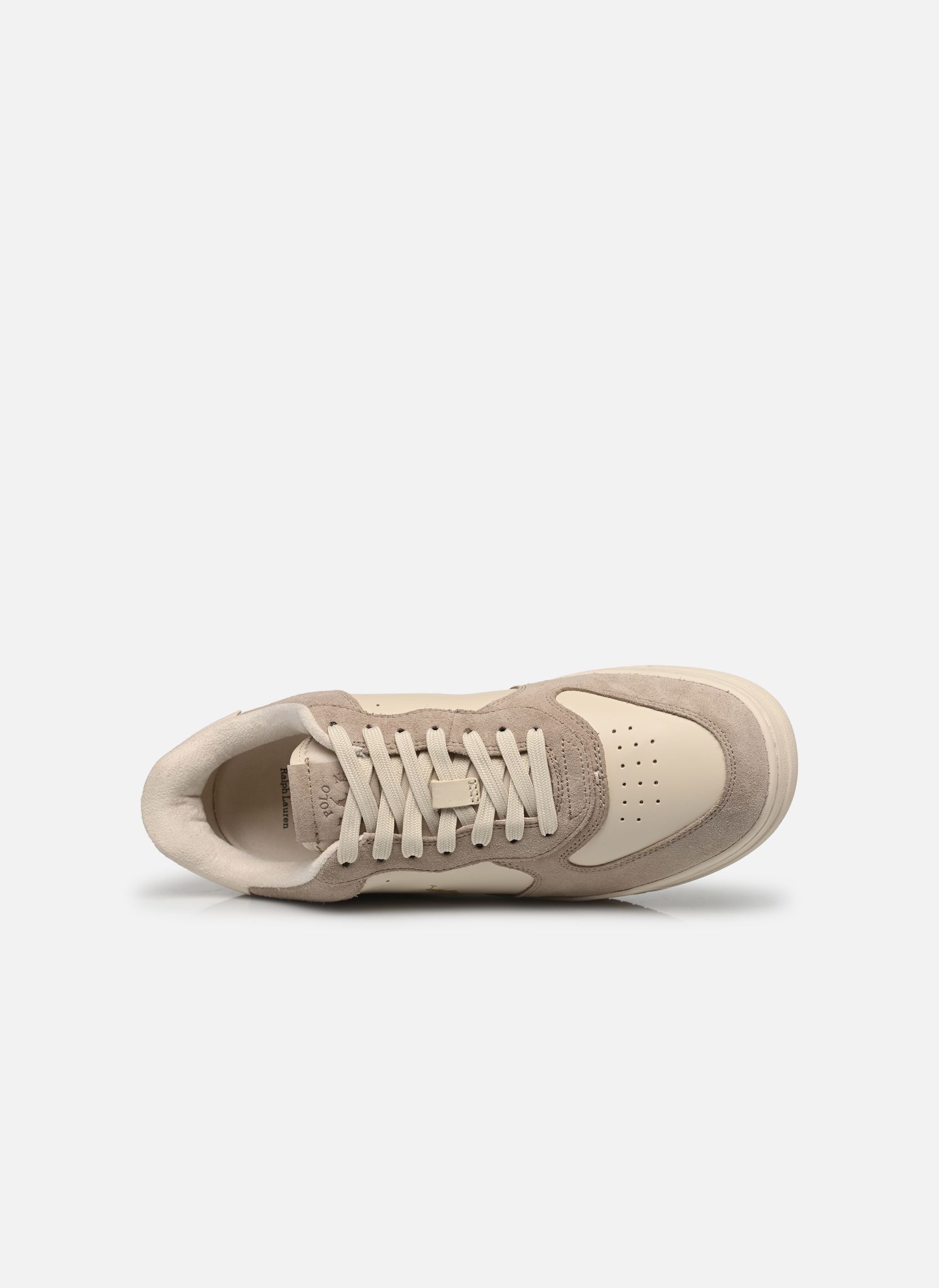Baskets basses MASTERS CRT homme blanc Polo Ralph Lauren Baskets basses MASTERS CRT homme blanc MILKSHAKE/ECRU