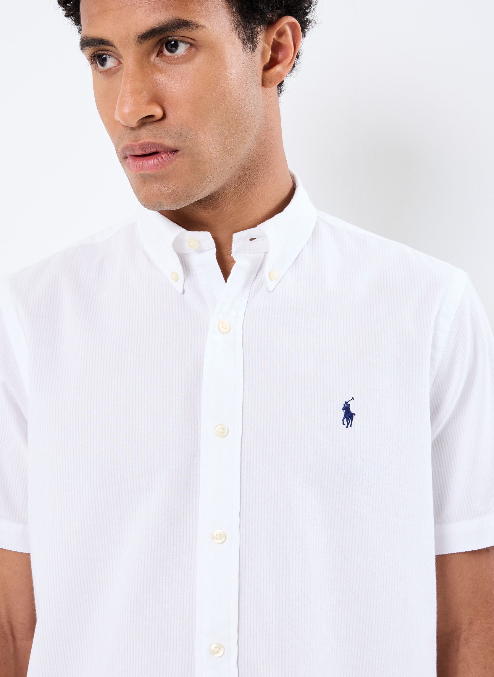 Hemden Cubdppcsss-Short Sleeve-Sport Shirt heren wit Polo Ralph Lauren Hemden Cubdppcsss-Short Sleeve-Sport Shirt heren wit WHITE