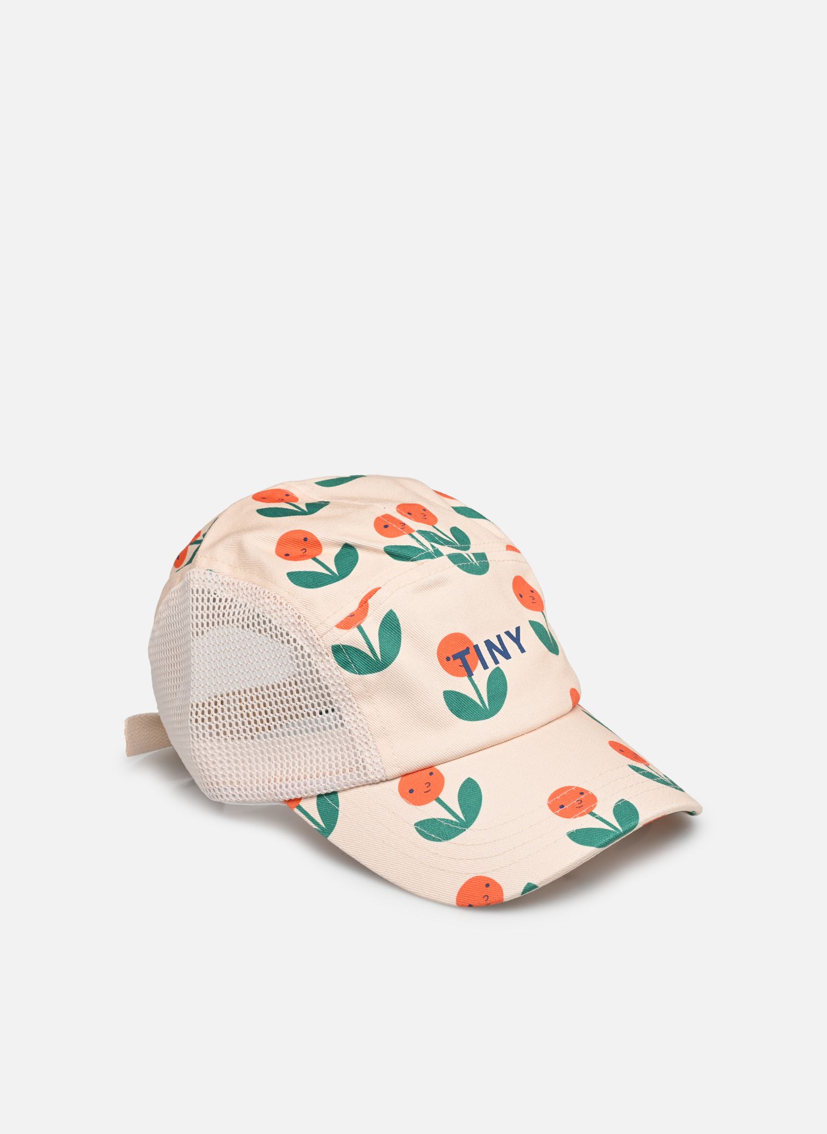 Petten Peonies Cap meisjes beige Tinycottons Petten Peonies Cap meisjes beige Light Cream