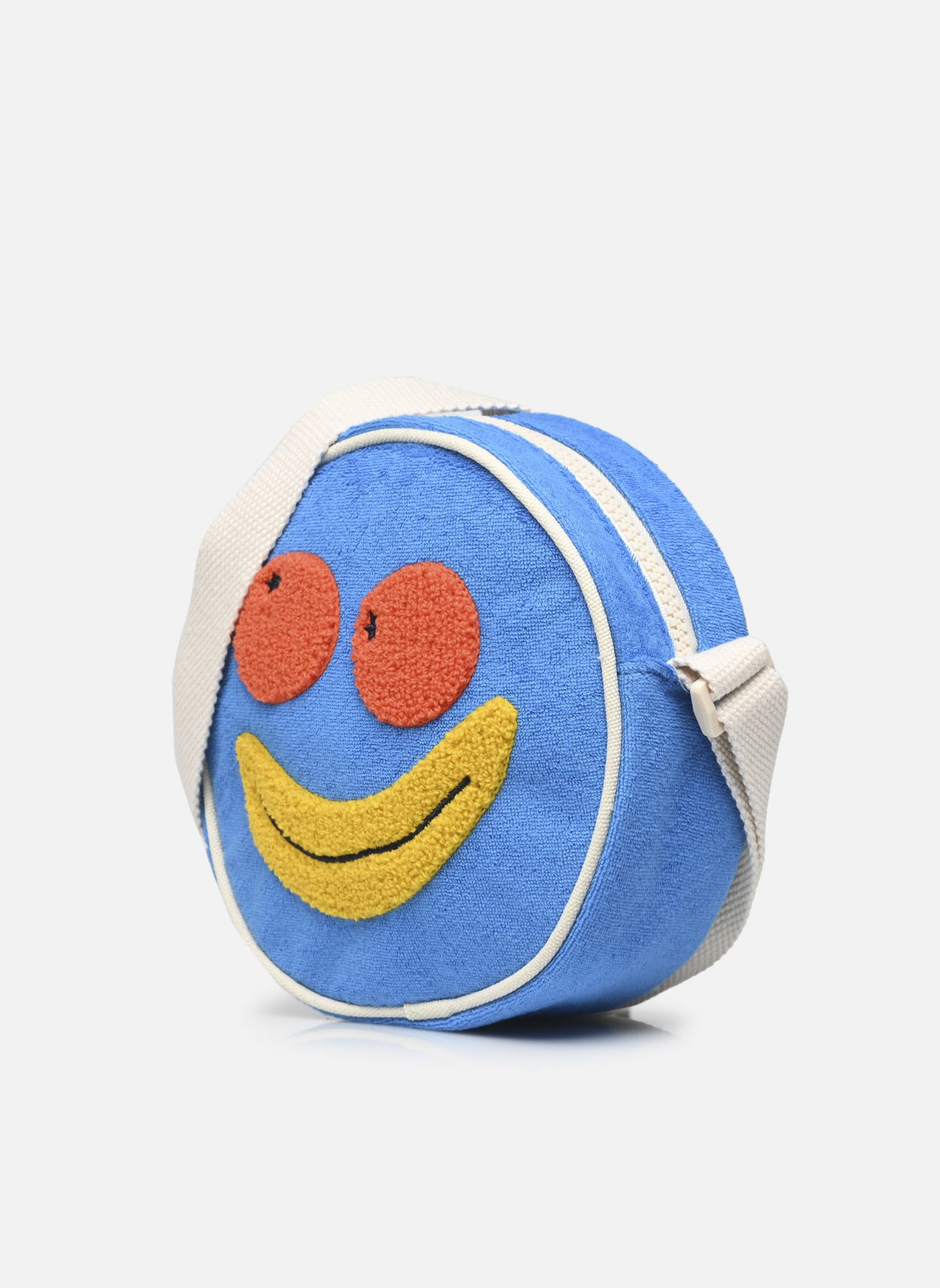 Umhängetaschen Smile Crossbody Bag mädchen blau Tinycottons Umhängetaschen Smile Crossbody Bag mädchen blau Lapis Blue