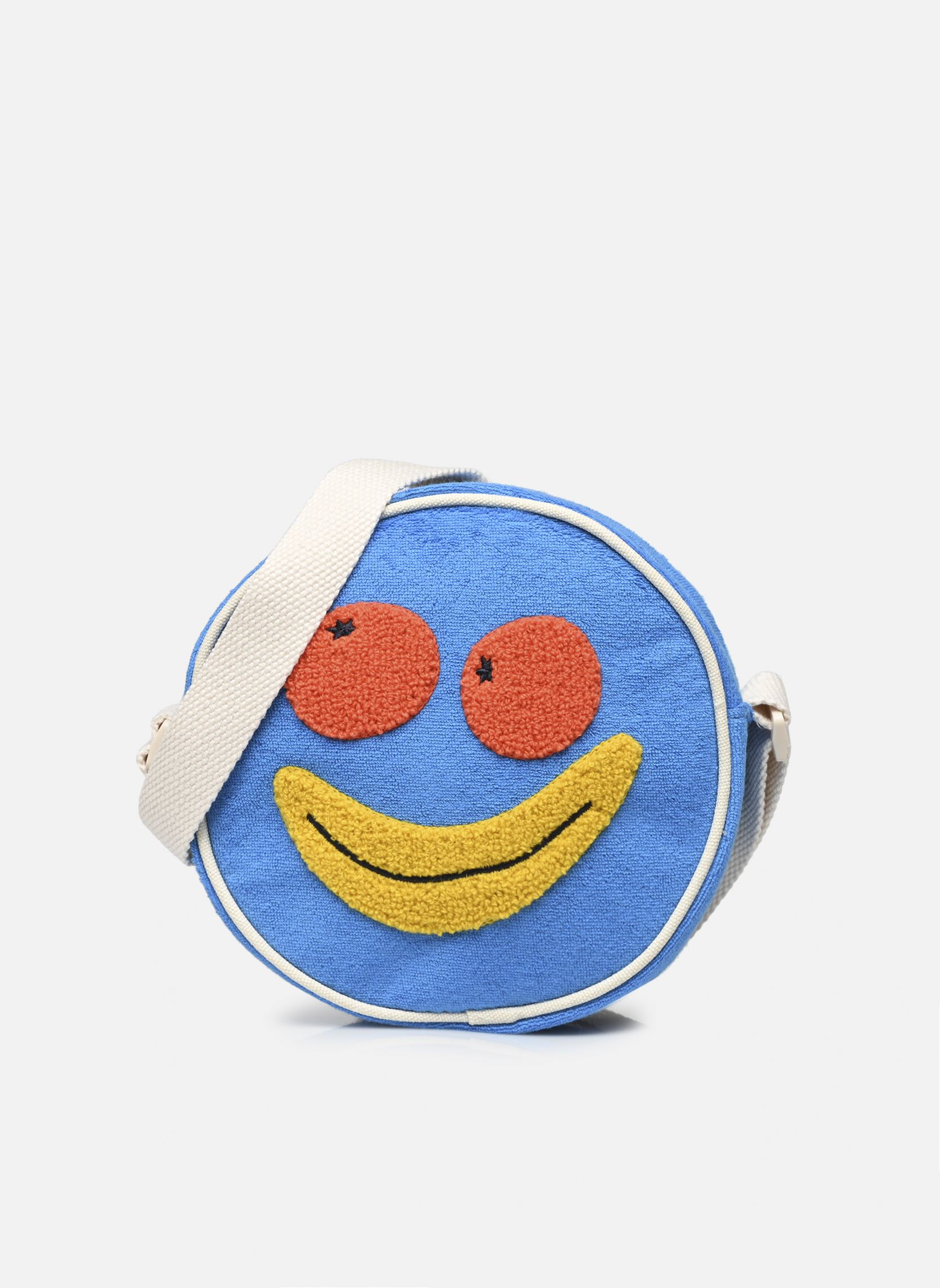 Umhängetaschen Smile Crossbody Bag mädchen blau Tinycottons Umhängetaschen Smile Crossbody Bag mädchen blau Lapis Blue