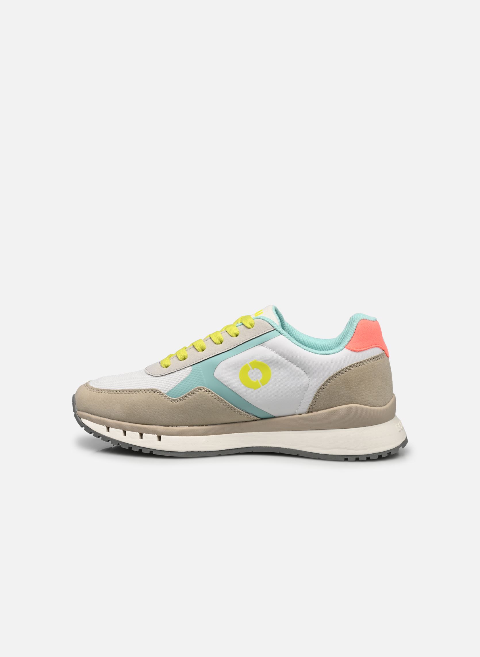 Lage sneakers CERVINOALF SNEAKERS WOMAN dames wit Ecoalf Lage sneakers CERVINOALF SNEAKERS WOMAN dames wit OFF WHITE / LIME NEON