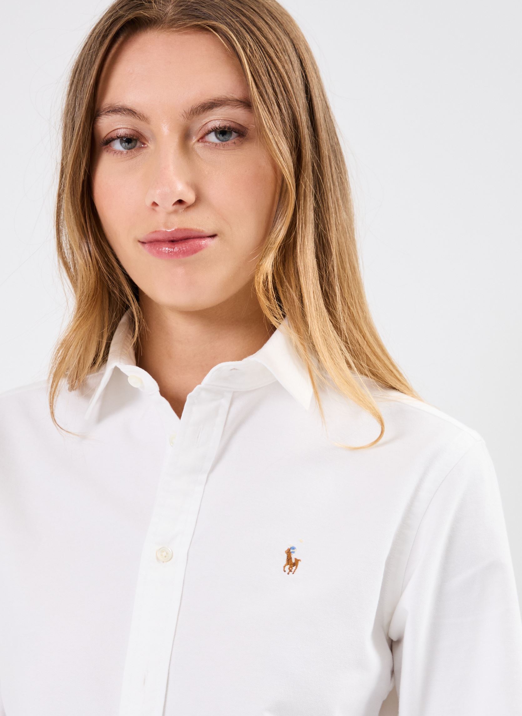 Hemden Chemise Oxford coupe classique damen weiß Polo Ralph Lauren Hemden Chemise Oxford coupe classique damen weiß BSR WHITE