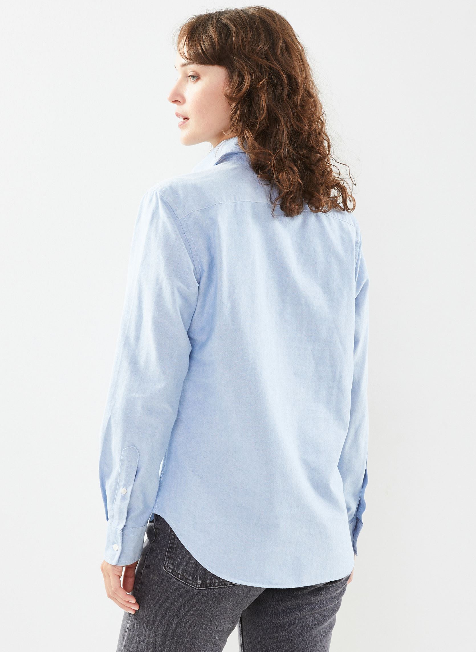 Chemises Chemise Oxford coupe classique femme bleu Polo Ralph Lauren Chemises Chemise Oxford coupe classique femme bleu BSR BLUE