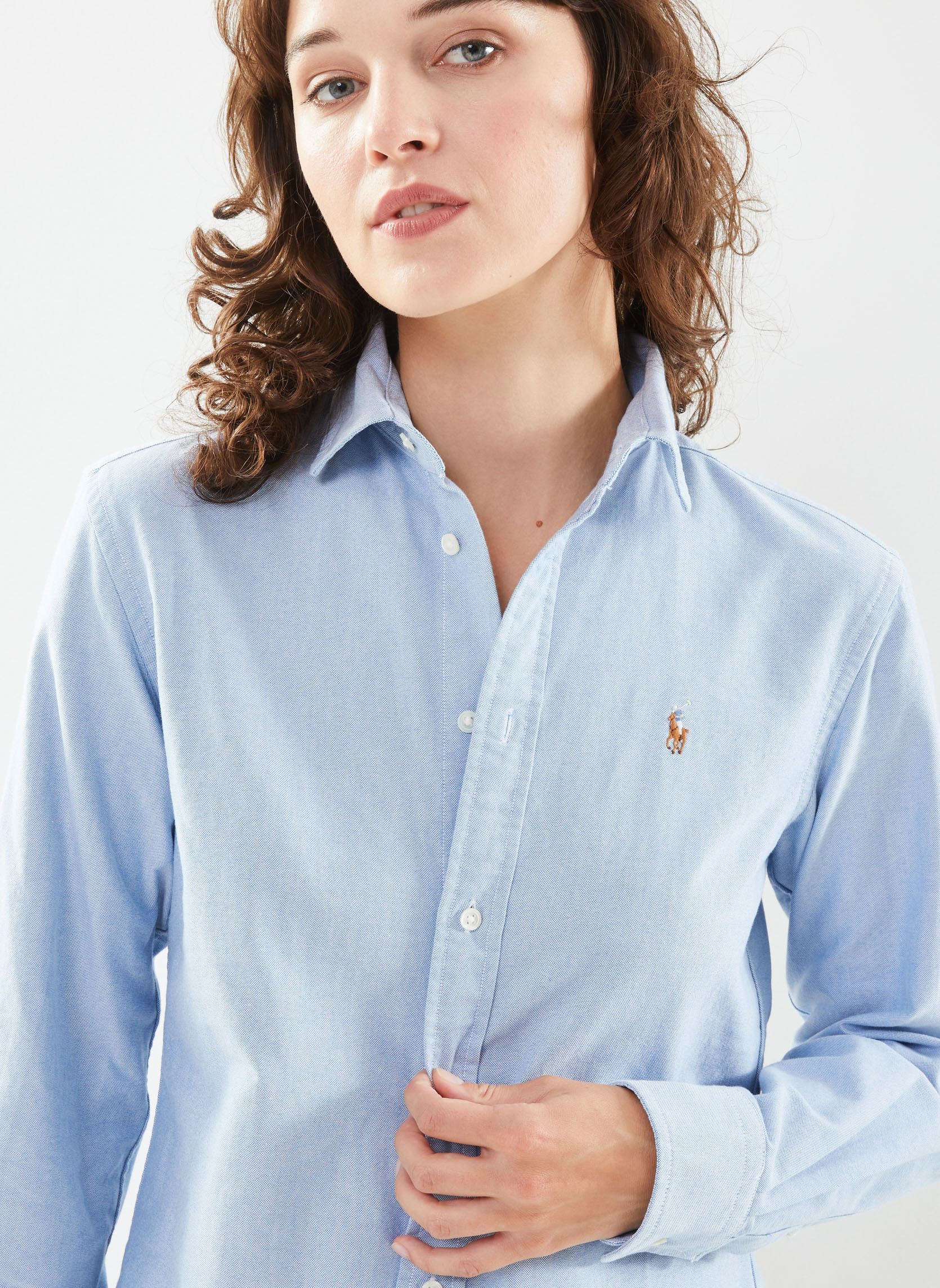 Chemises Chemise Oxford coupe classique femme bleu Polo Ralph Lauren Chemises Chemise Oxford coupe classique femme bleu BSR BLUE