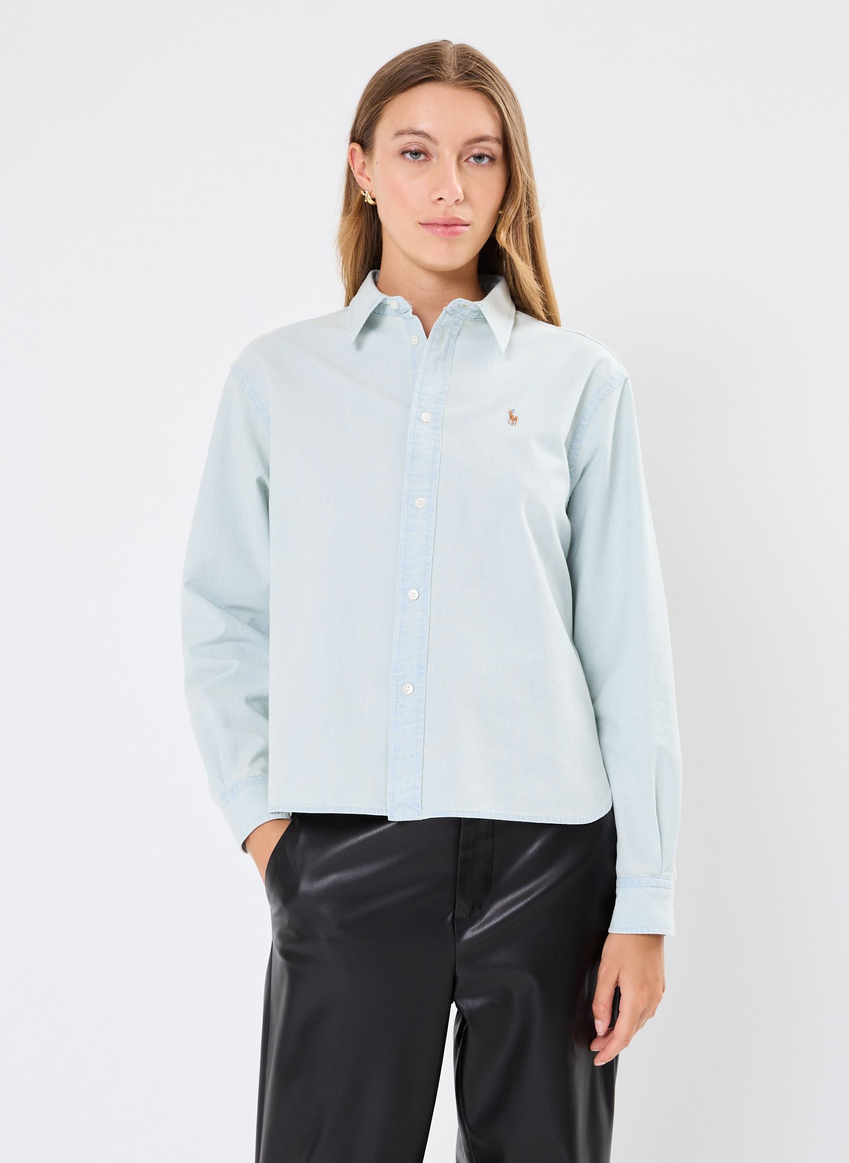 Vêtements Polo Ralph Lauren N Wd Crp St Long Sleeve Button Front Shirt pour Accessoires