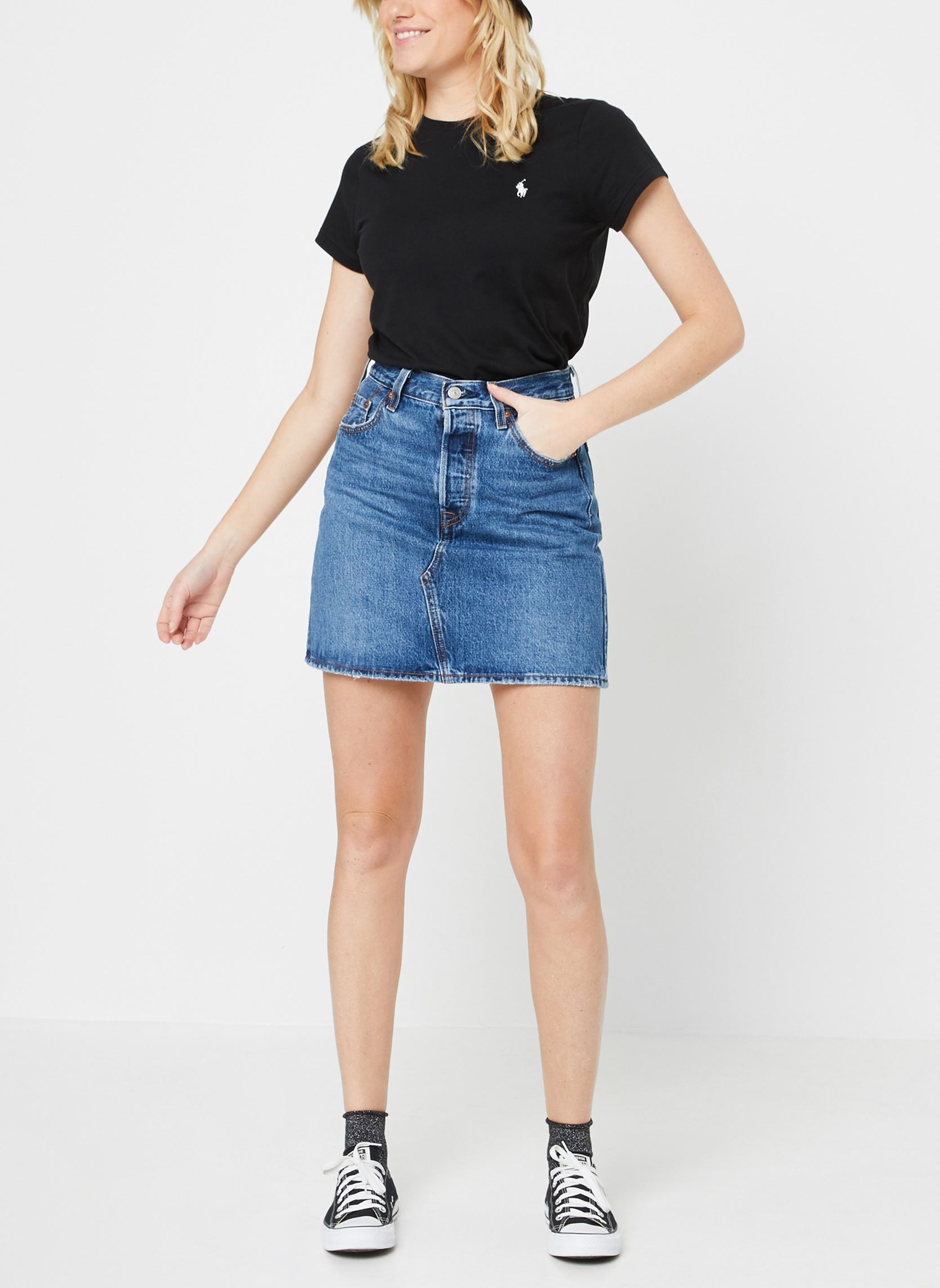 Tee-shirts T-shirt col rond jersey de coton 2118986 femme noir Polo Ralph Lauren Tee-shirts T-shirt col rond jersey de coton 2118986 femme noir POLO BLACK