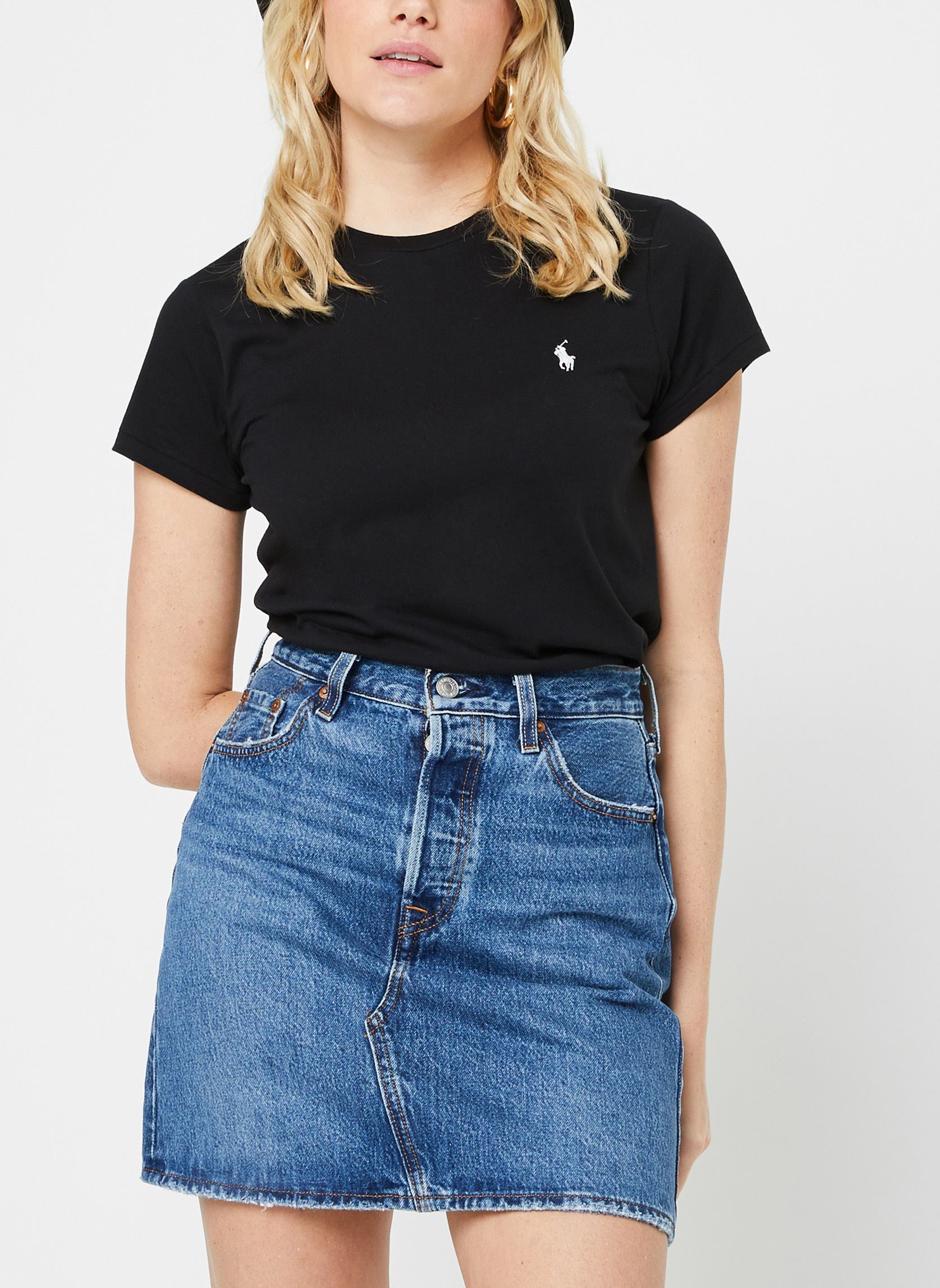 Vêtements Polo Ralph Lauren T shirt col rond jersey de coton 211898698 pour Accessoires - vue 2