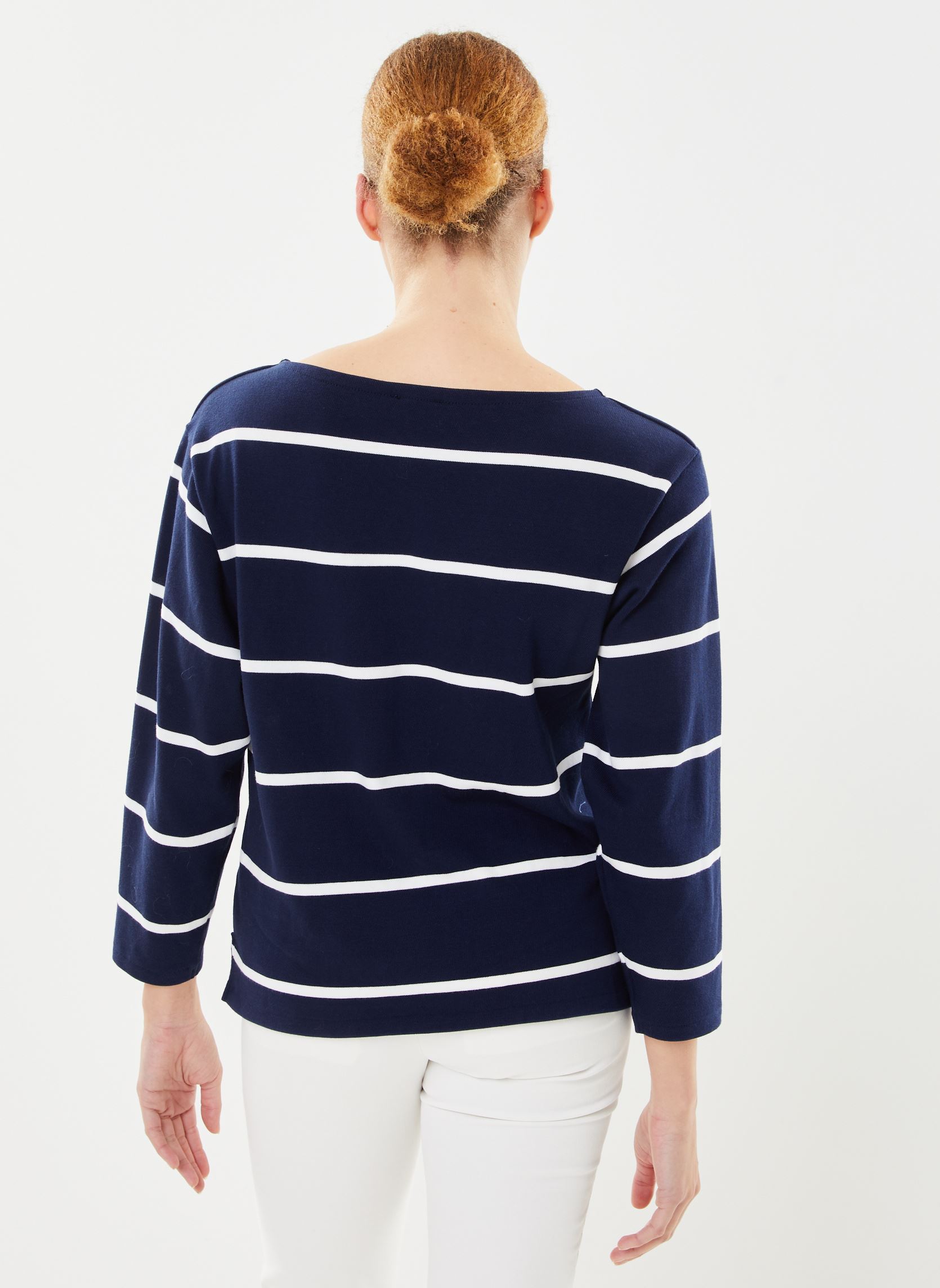 Pulls Rl Crst Mrnr-Long Sleeve-T-Shirt femme bleu Polo Ralph Lauren Pulls Rl Crst Mrnr-Long Sleeve-T-Shirt femme bleu CRUISE NAVY/DECKWASH WHITE