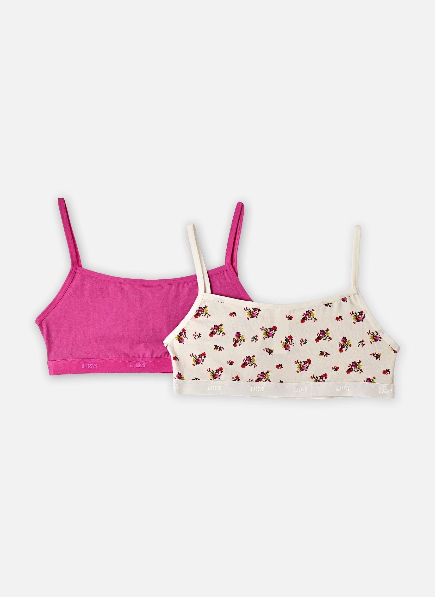Brassières Les Brassieres Coton X2 fille multicolore Dim Brassières Les Brassieres Coton X2 fille multicolore BCW_L.LIBER