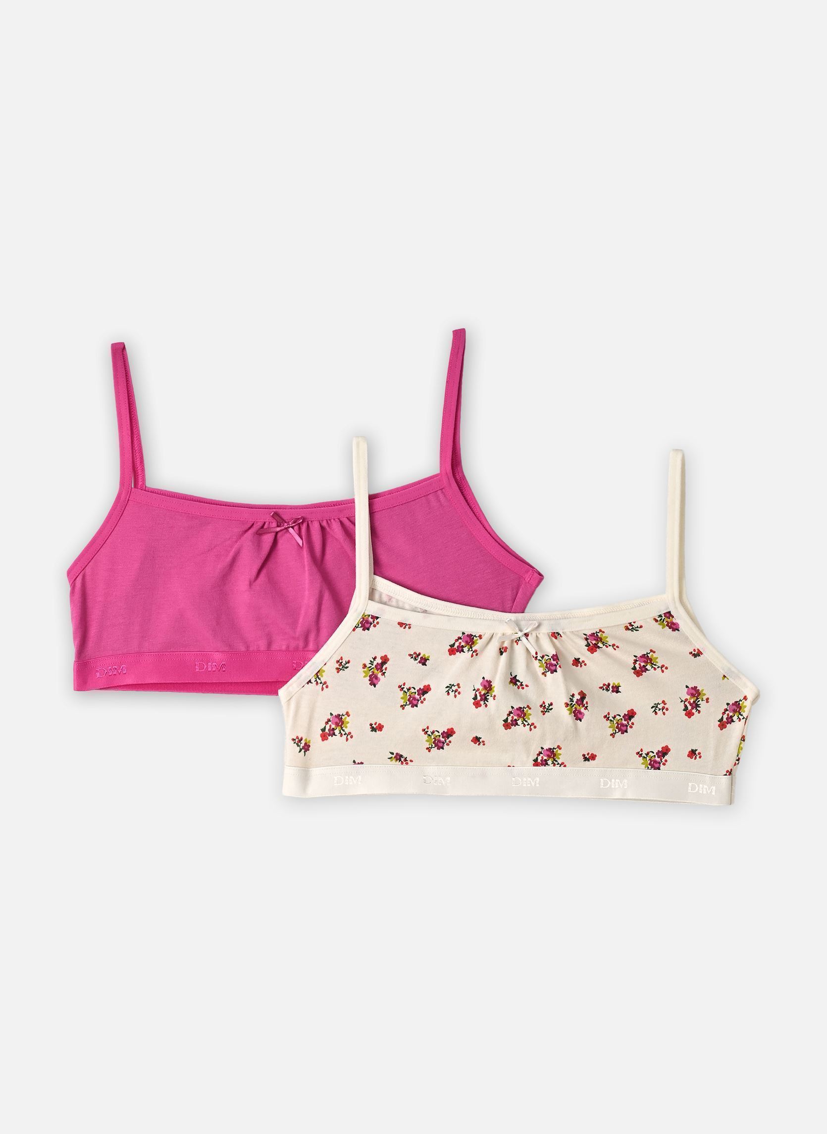 Brassières Les Brassieres Coton X2 fille multicolore Dim Brassières Les Brassieres Coton X2 fille multicolore BCW_L.LIBER