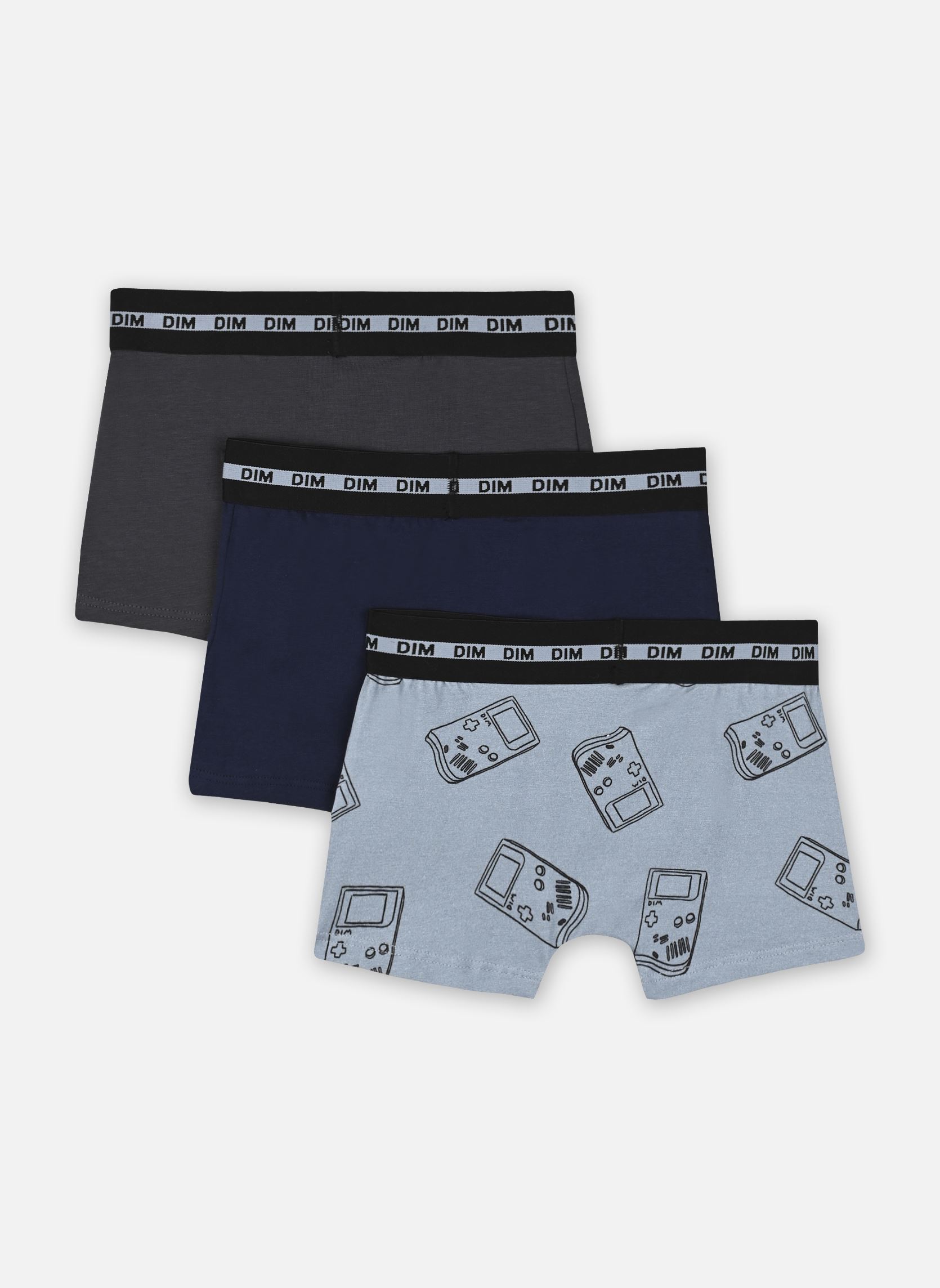 Caleçons et boxers Fashion Coton Stretch X3 garçon bleu Dim Caleçons et boxers Fashion Coton Stretch X3 garçon bleu LOT OPTIC