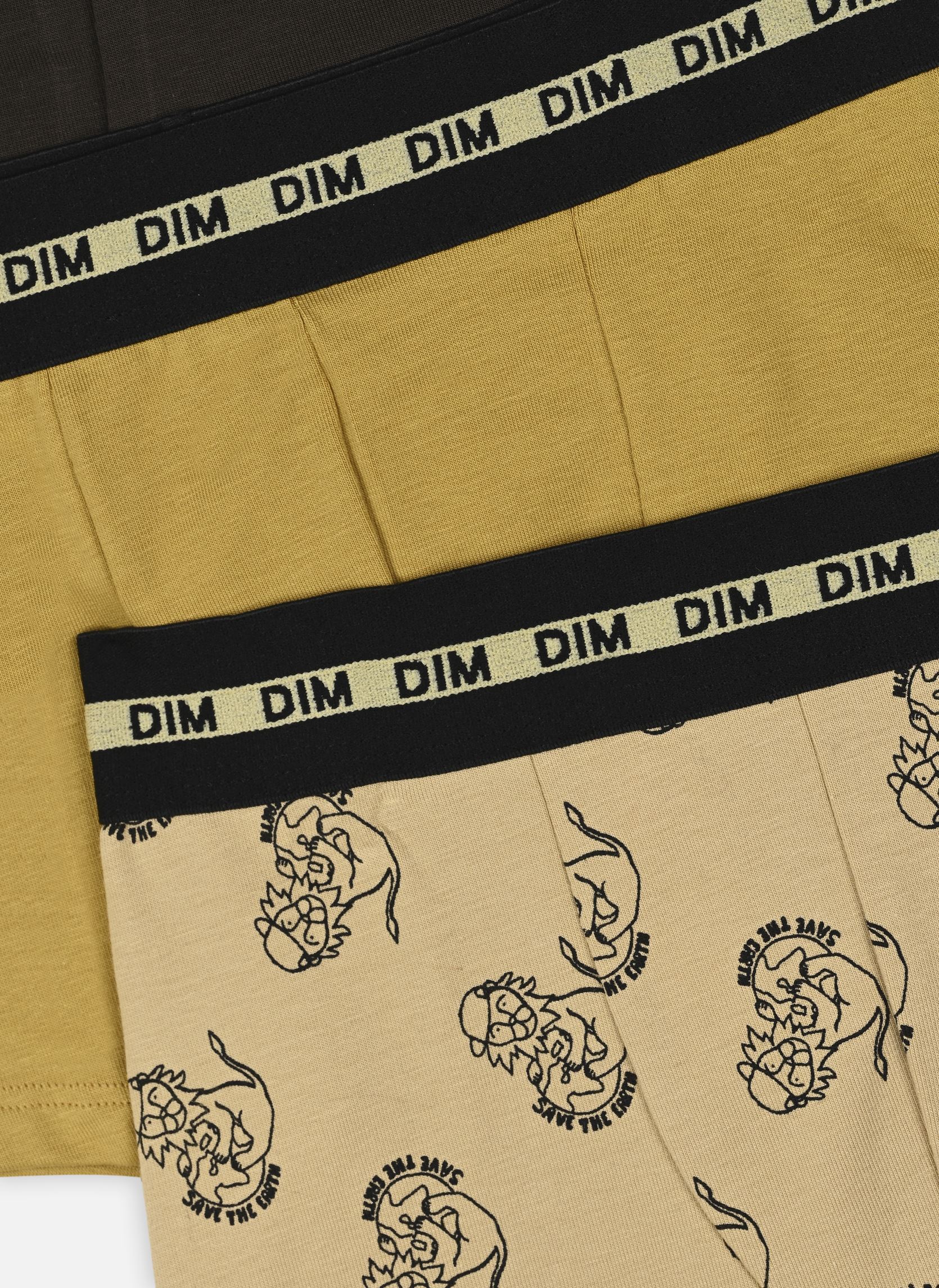 Dim Caleçons et boxers Fashion Coton Stretch X3 garçon vert | Sarenza ...
