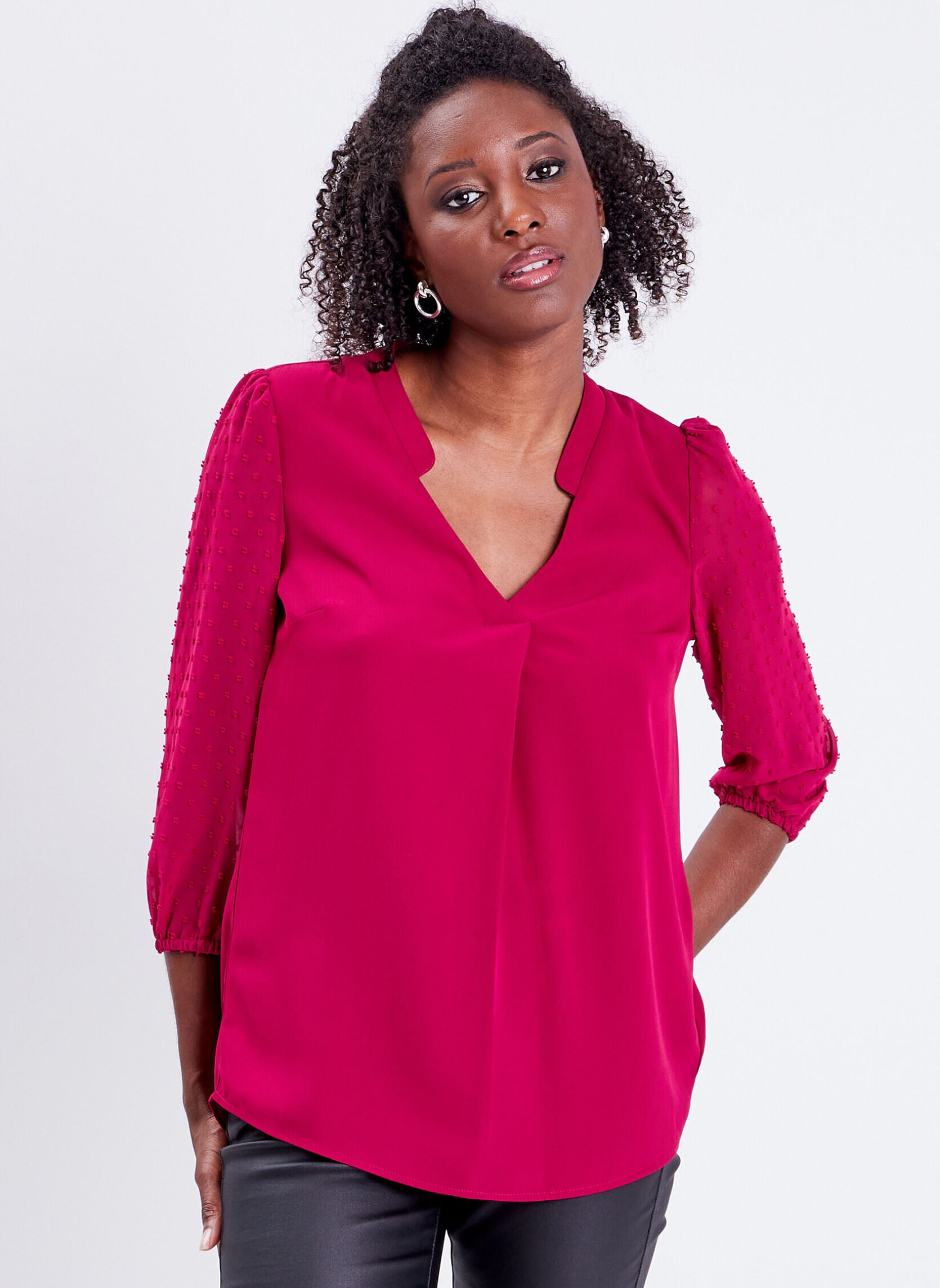 Blouses TUNISSUM2 femme rose Cache Cache Blouses TUNISSUM2 femme rose BEET RED