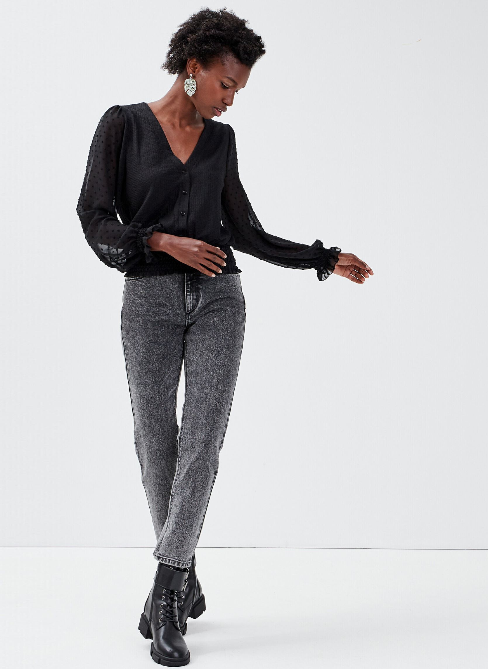 Blouses LVICHPLUM femme noir Cache Cache Blouses LVICHPLUM femme noir JET BLACK