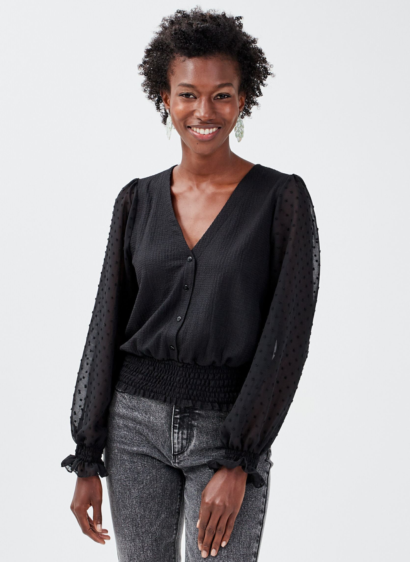 Blouses LVICHPLUM femme noir Cache Cache Blouses LVICHPLUM femme noir JET BLACK