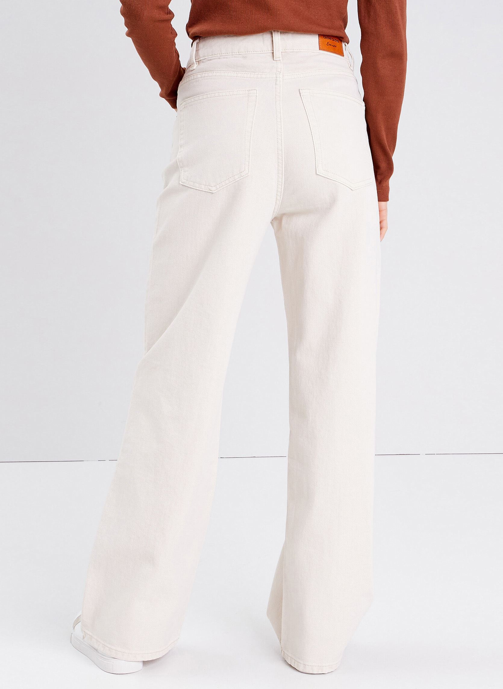 Straight Leg Hosen DELHO-LOCA damen weiß Cache Cache Straight Leg Hosen DELHO-LOCA damen weiß WHITE SWAN