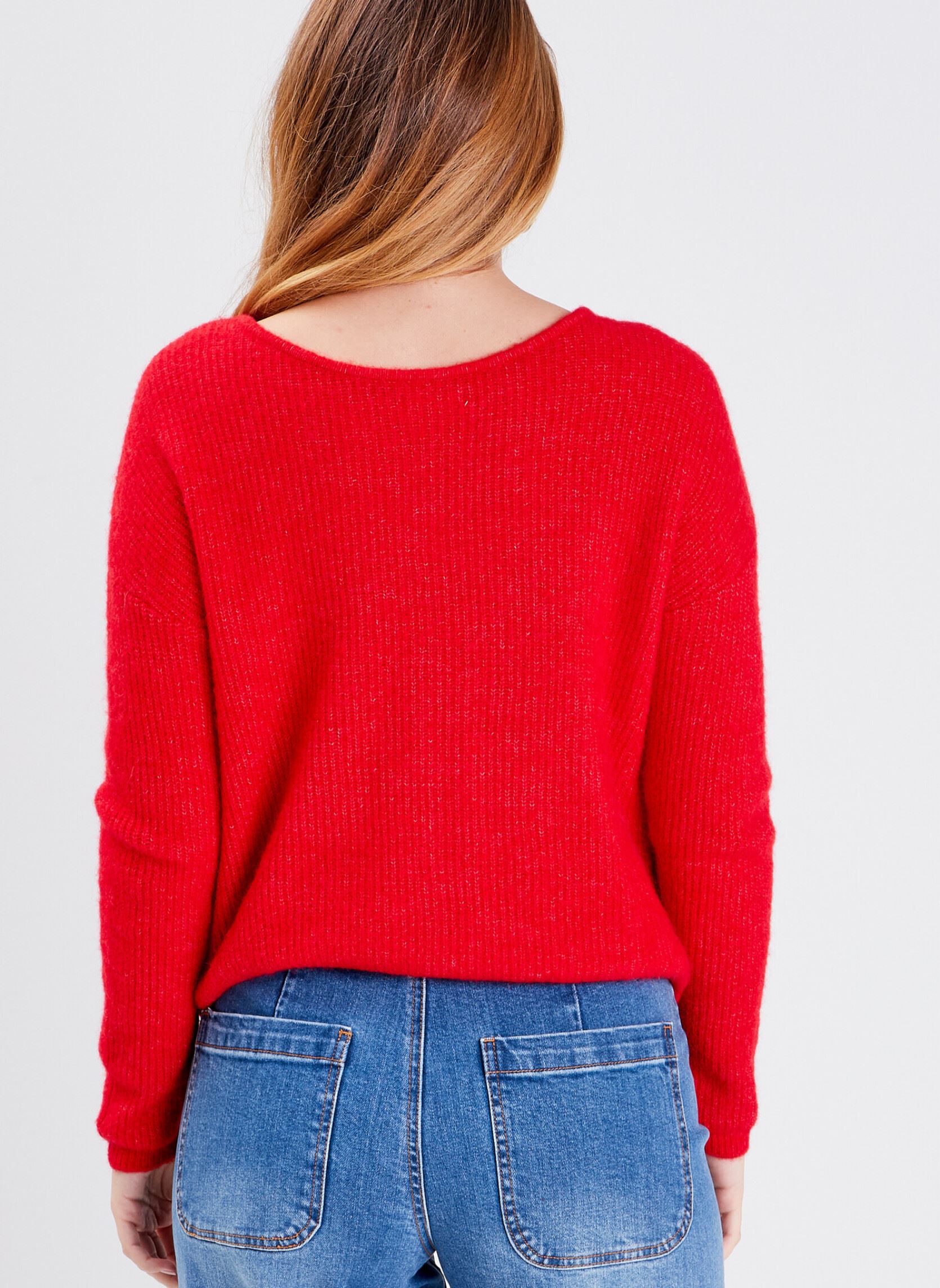 Strickjacken und Westen PULLGILREVE2 damen rot Cache Cache Strickjacken und Westen PULLGILREVE2 damen rot URBAN RED