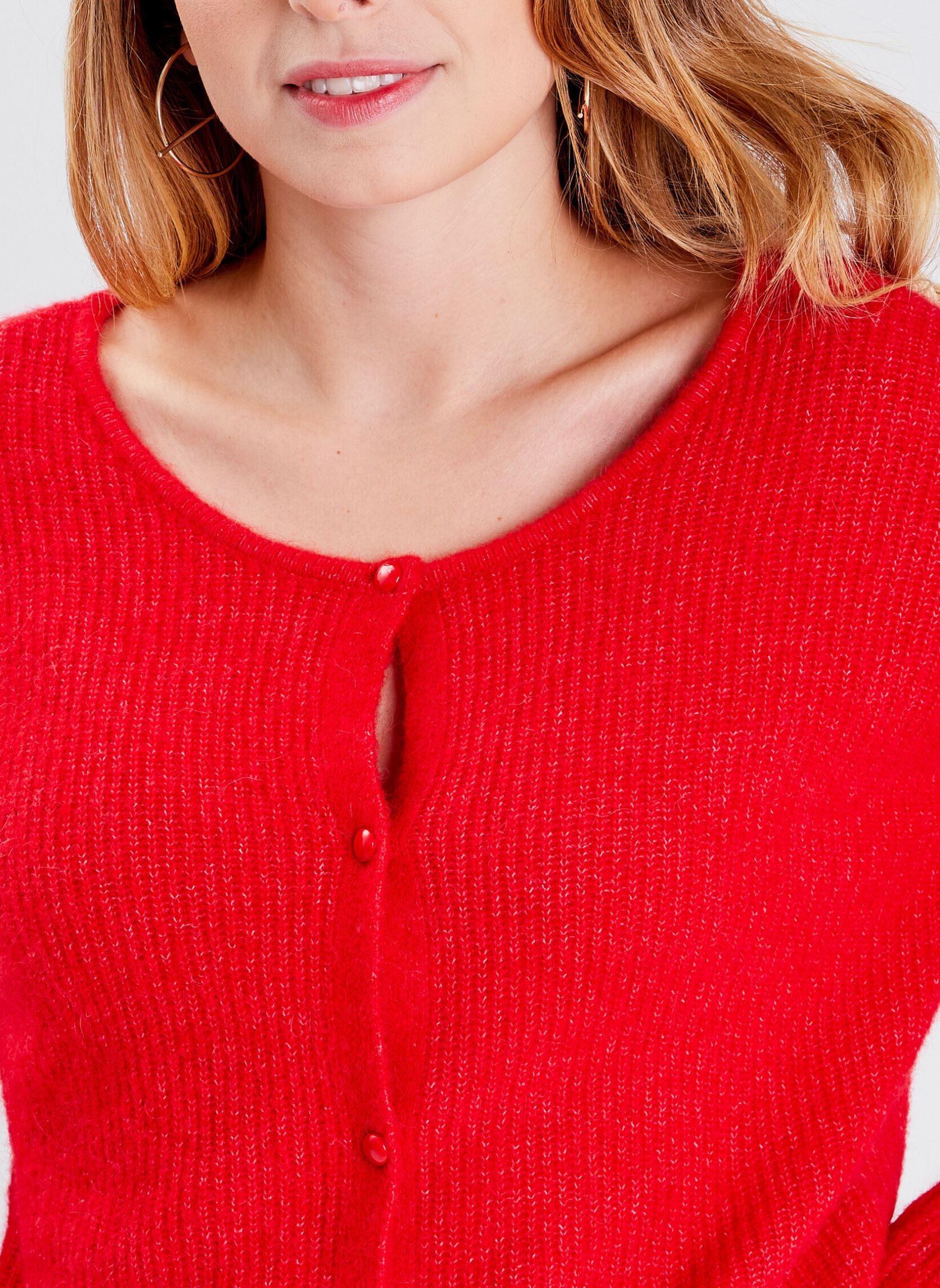 Strickjacken und Westen PULLGILREVE2 damen rot Cache Cache Strickjacken und Westen PULLGILREVE2 damen rot URBAN RED