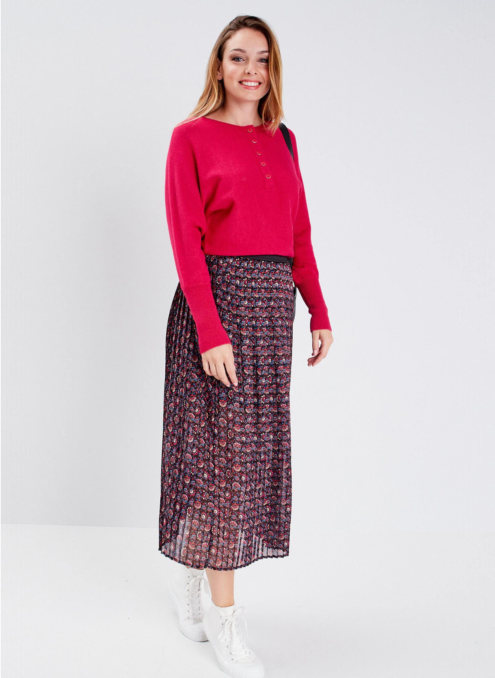 Pullover CHAUVBALLON5 damen rosa Cache Cache Pullover CHAUVBALLON5 damen rosa ROSE RED