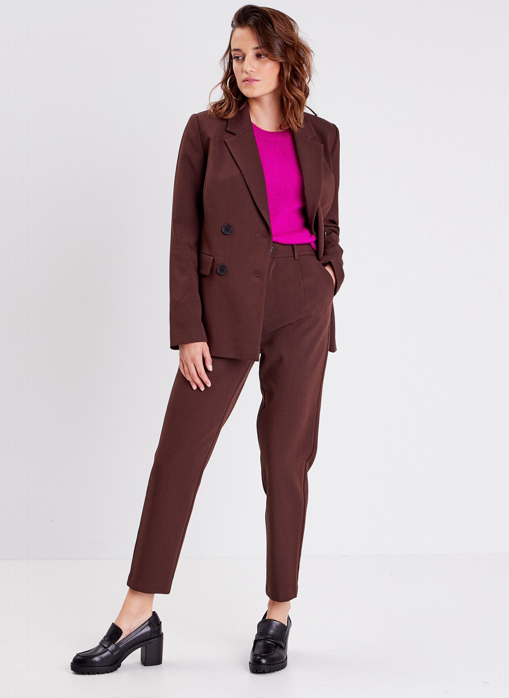 Truien LUXCOLROND dames roze Cache Cache Truien LUXCOLROND dames roze FUCHSIA RED